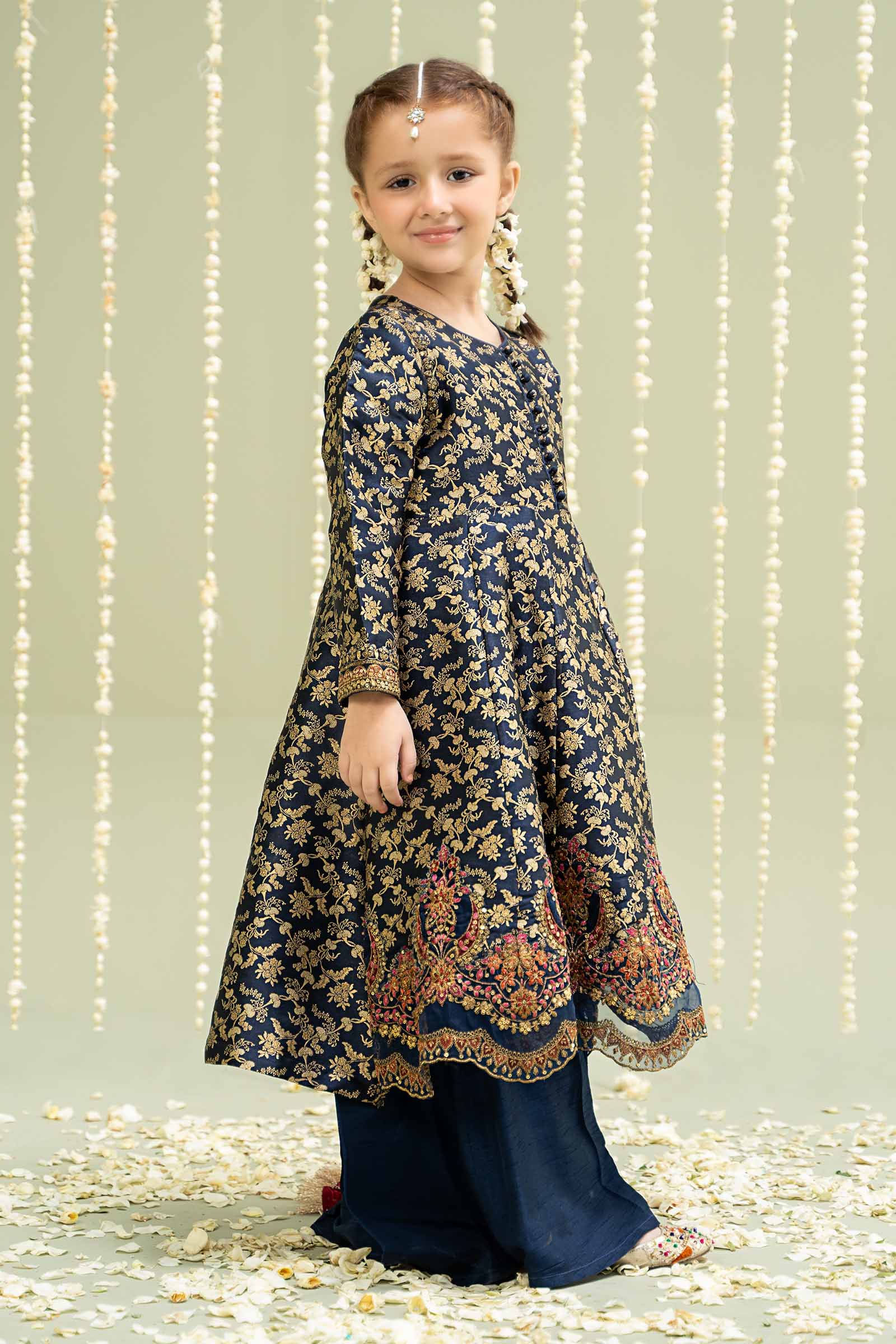 3 Piece Embroidered Jamawar Suit - Image 4
