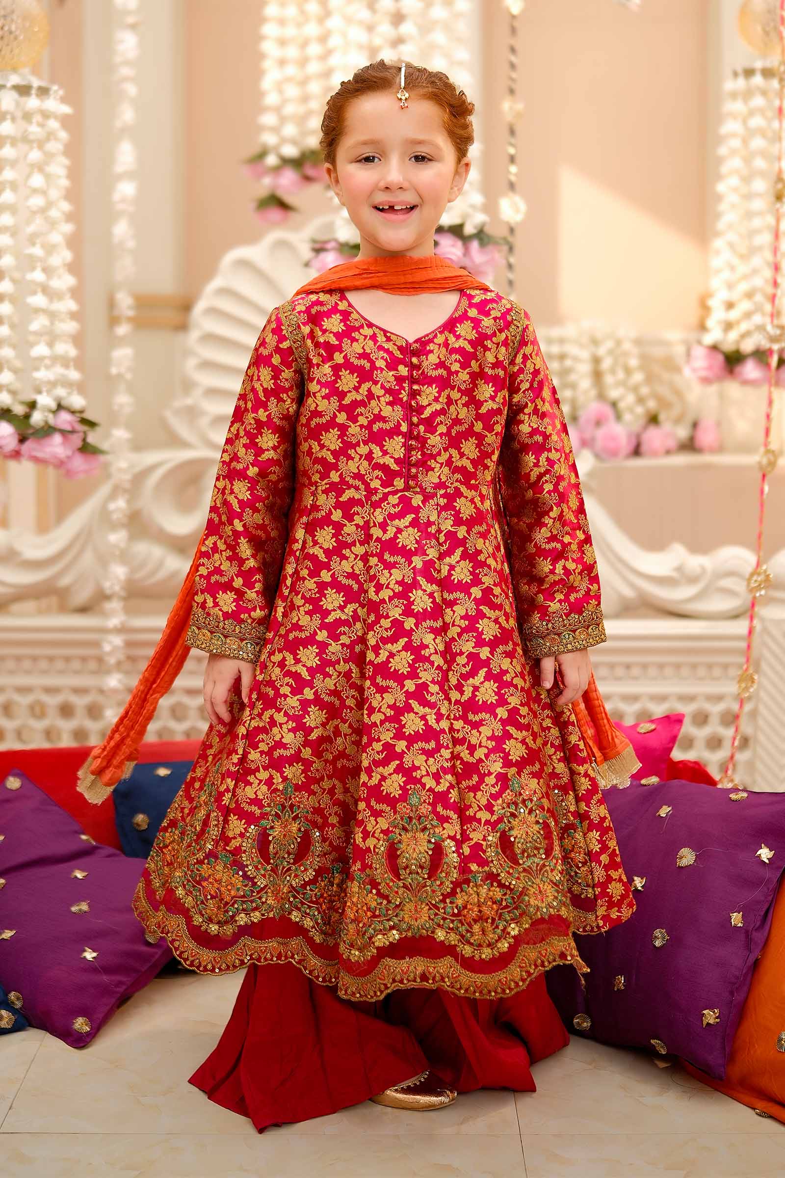 3 Piece Embroidered Jamawar Suit