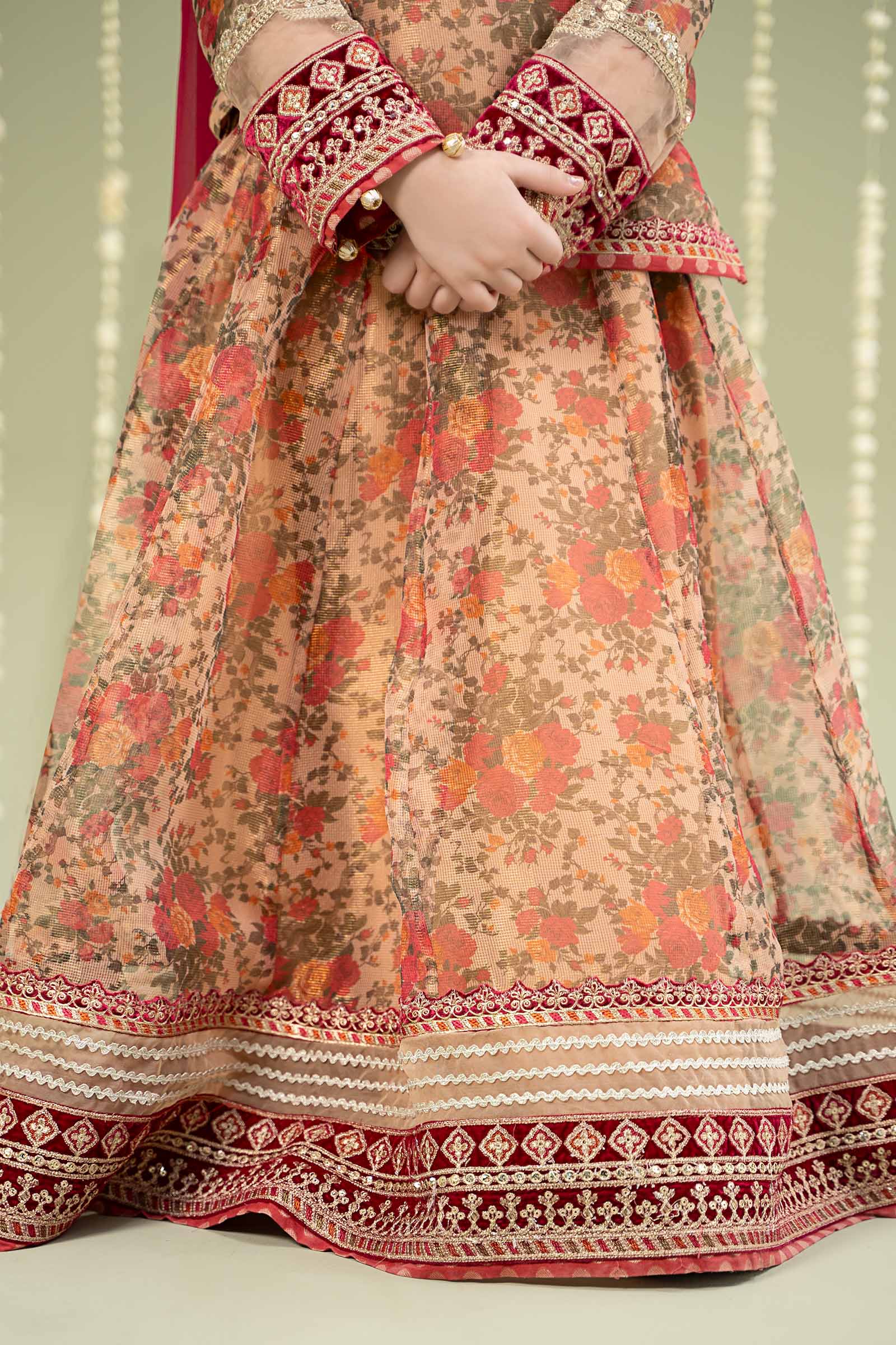 3 Piece Embroidered Cotton Maoori Net Suit - Image 3