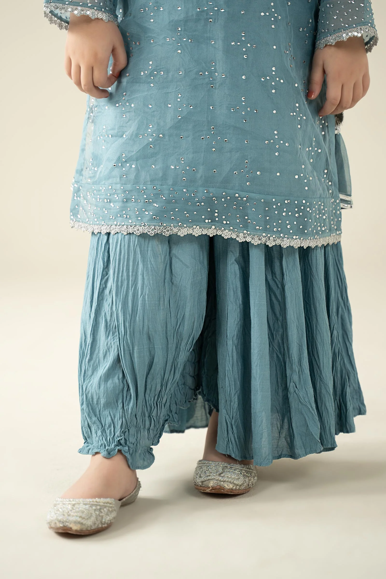 3 Piece Embellished Organza Suit - Image 4