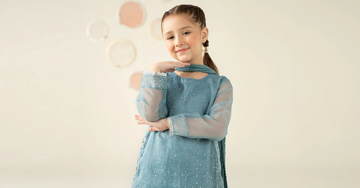 3 Piece Embellished Organza Suit - Image 7