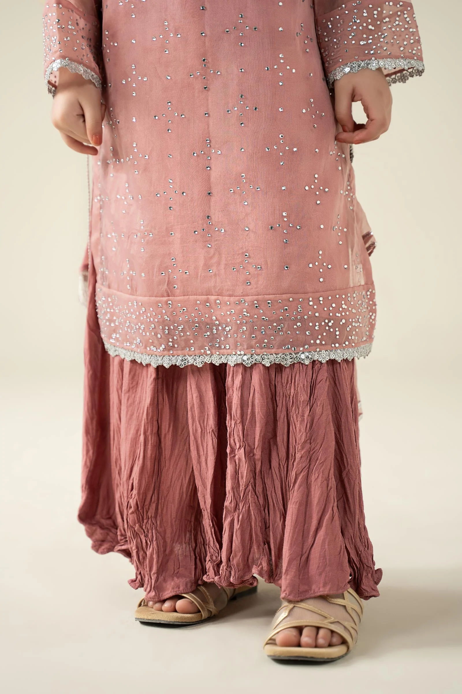 3 Piece Embellished Organza Suit - Image 4