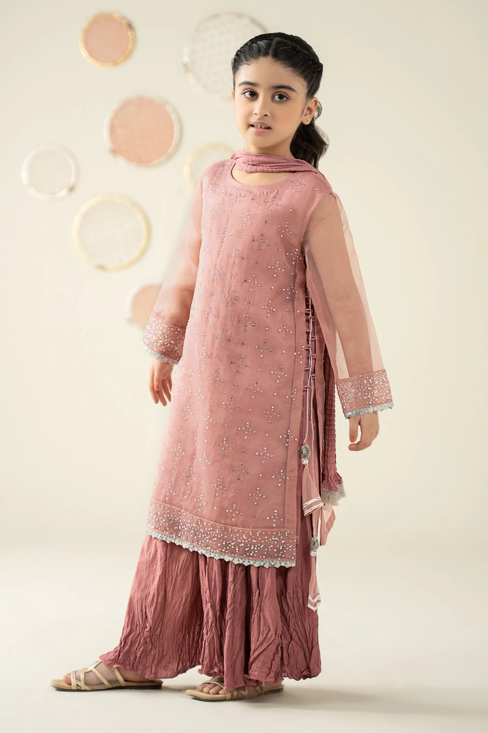 3 Piece Embellished Organza Suit - Image 6