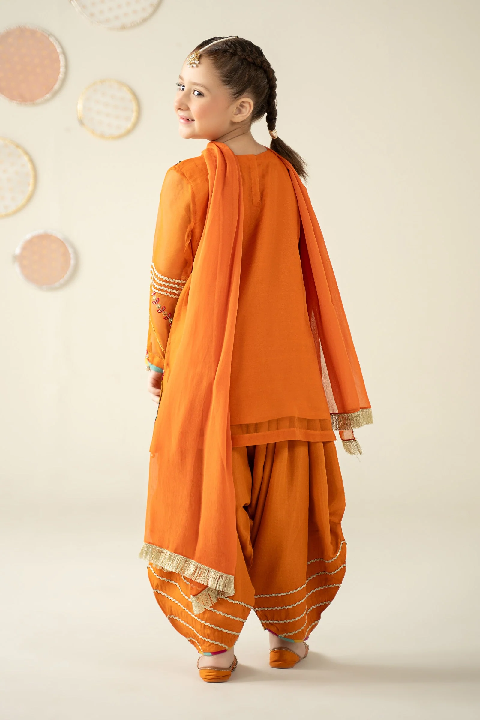 3 Piece Embroidered Organza Suit - Image 7