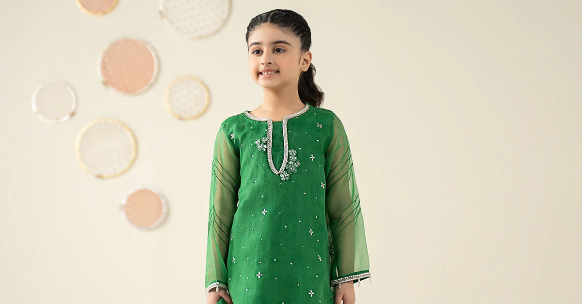 3 Piece Embellished Organza Suit - Image 10
