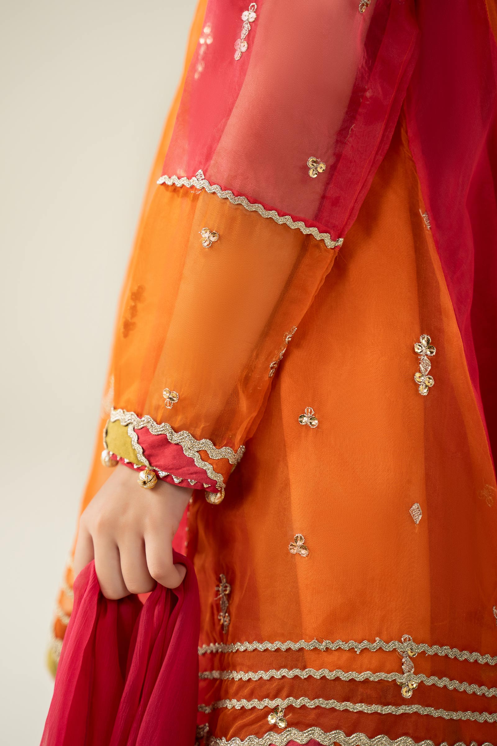 3 Piece Embroidered Organza Suit - Image 7