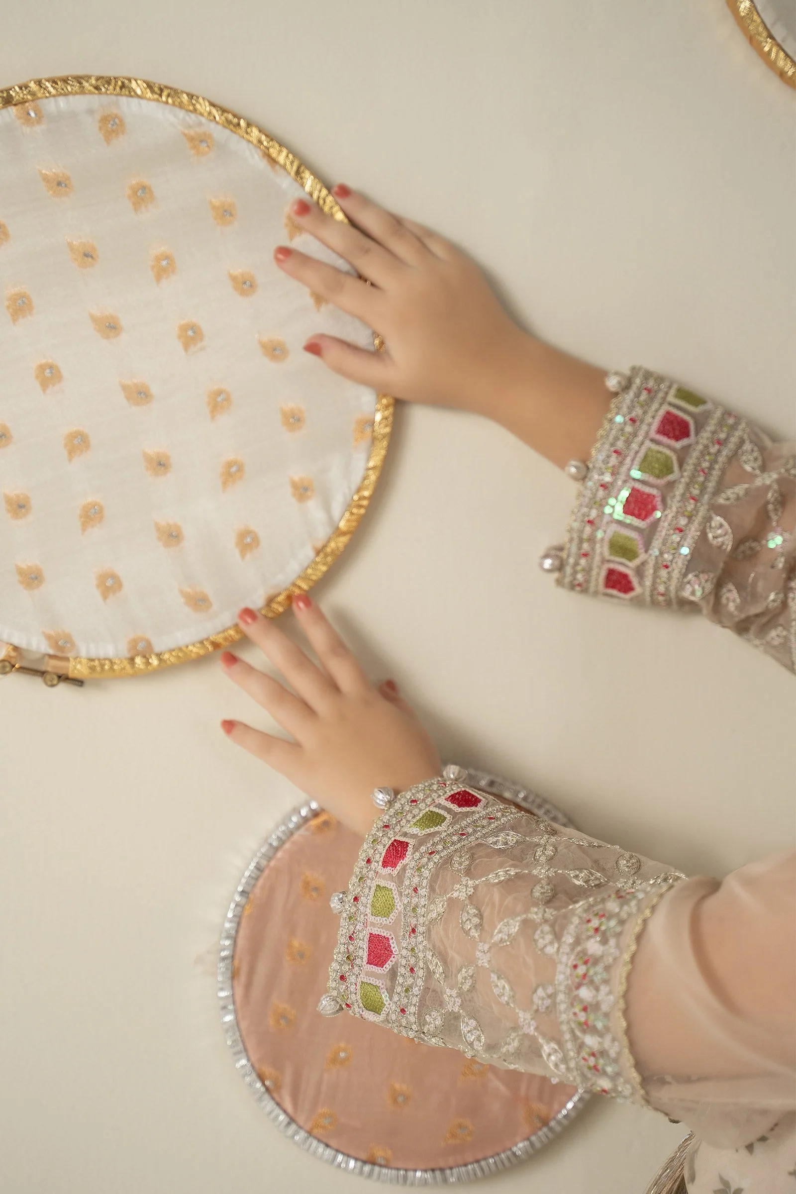 3 Piece Embroidered Organza Suit - Image 6