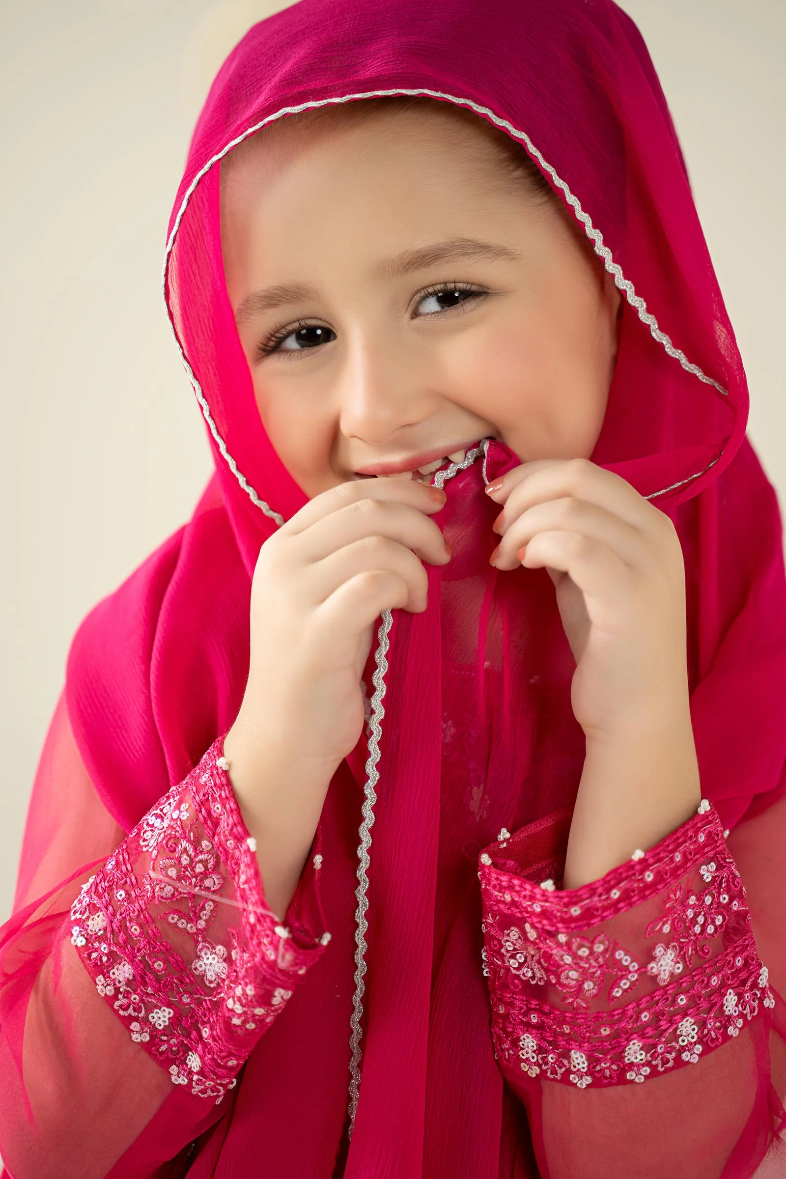3 Piece Embroidered Organza Suit - Image 4