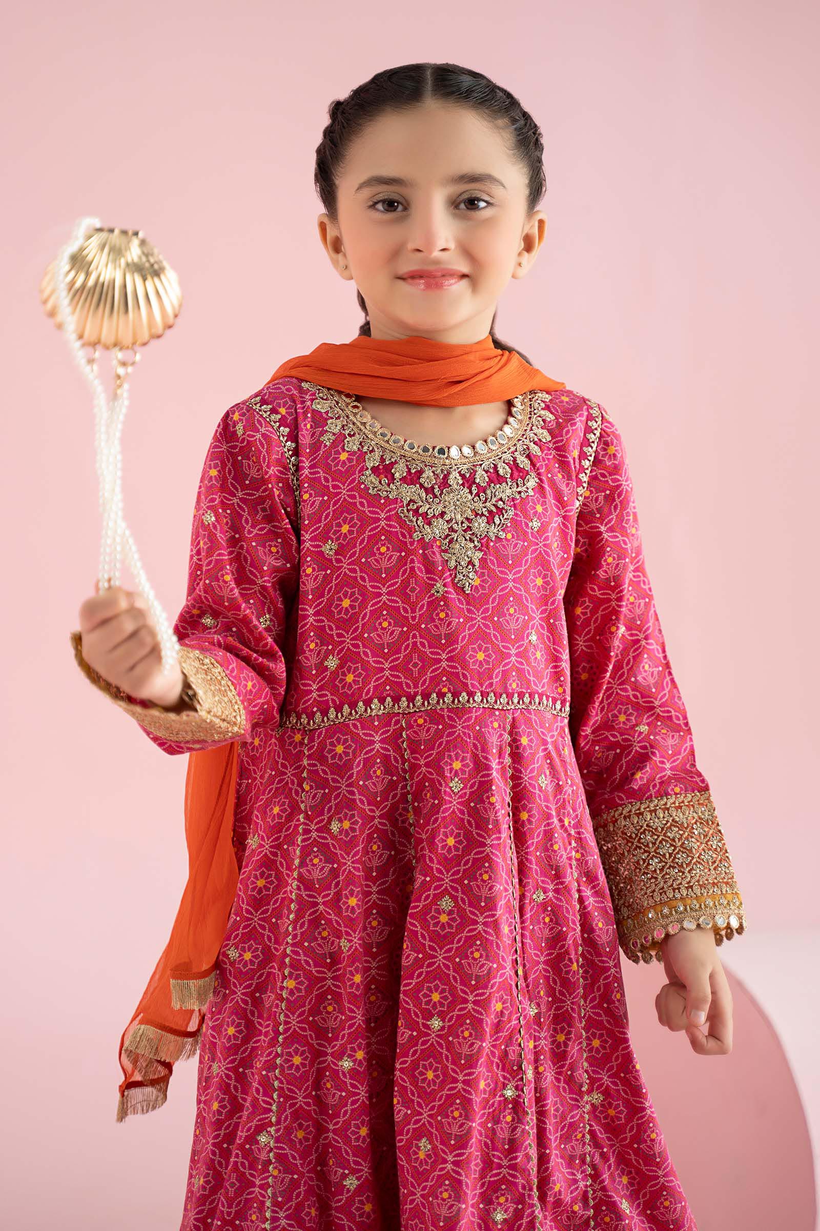 3 Piece Embroidered PK Raw Silk Suit - Image 4
