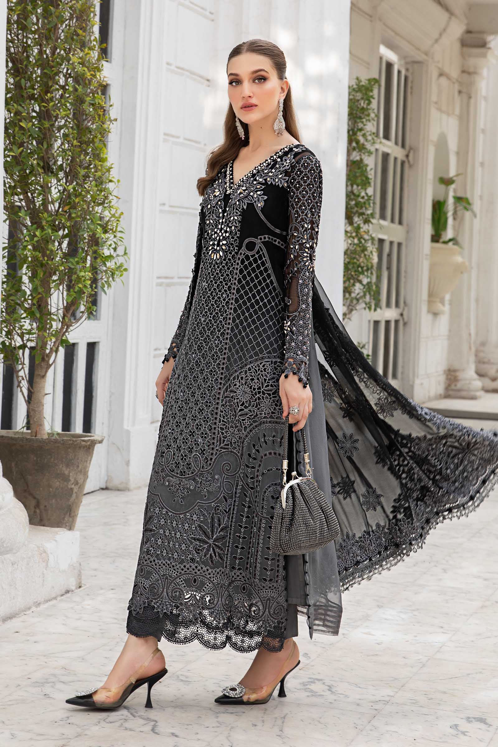Unstitched Embroidered Chiffon Suit | MPC-24-101 - Image 7