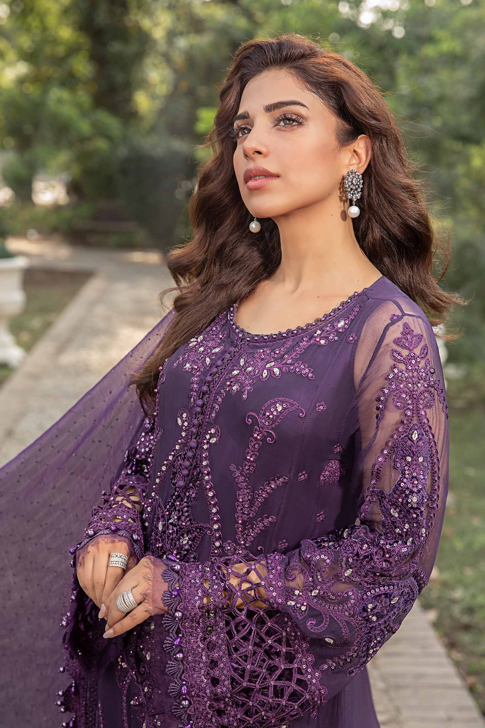Unstitched Embroidered Chiffon Suit | MPC-24-102 - Image 2