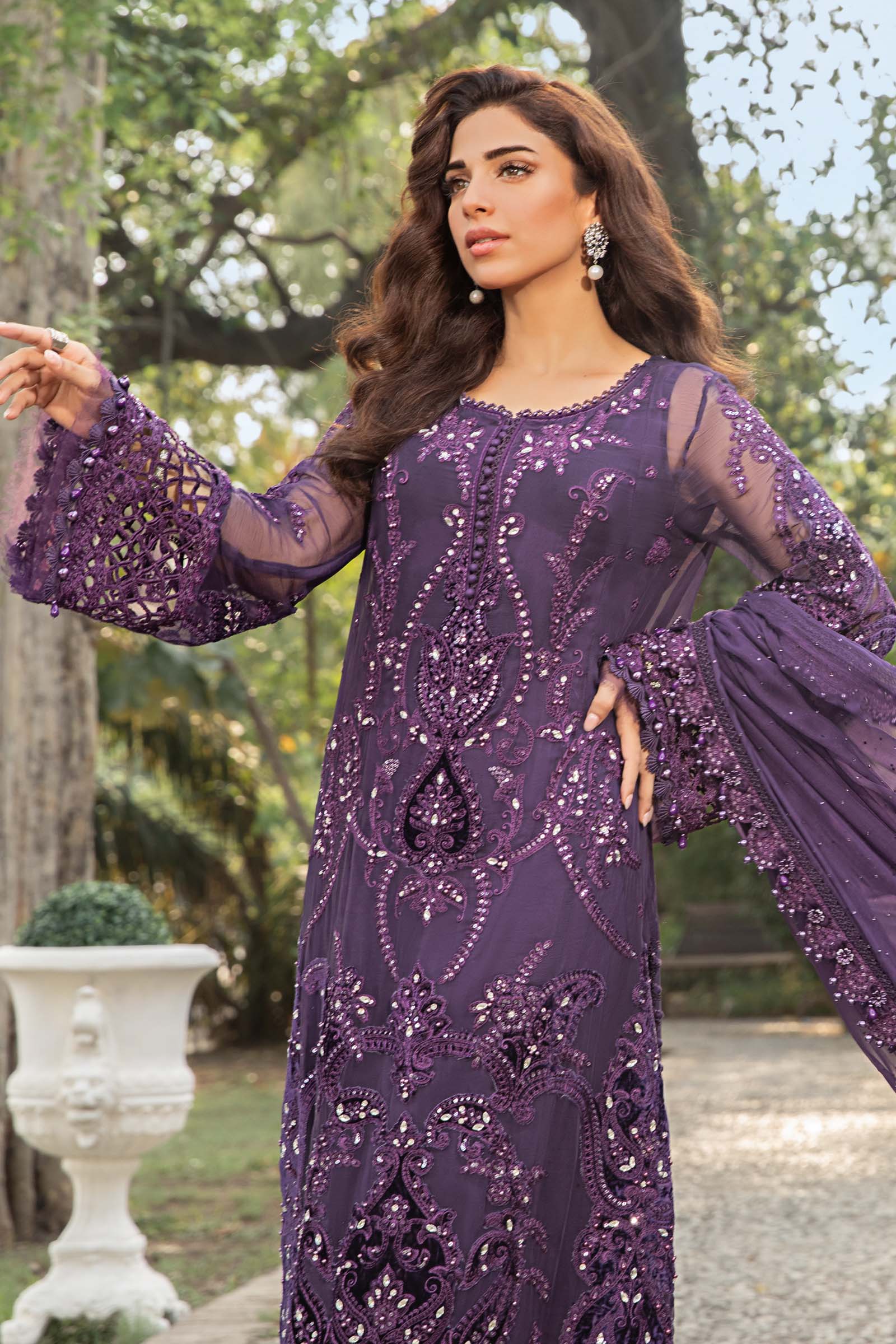 Unstitched Embroidered Chiffon Suit | MPC-24-102 - Image 5
