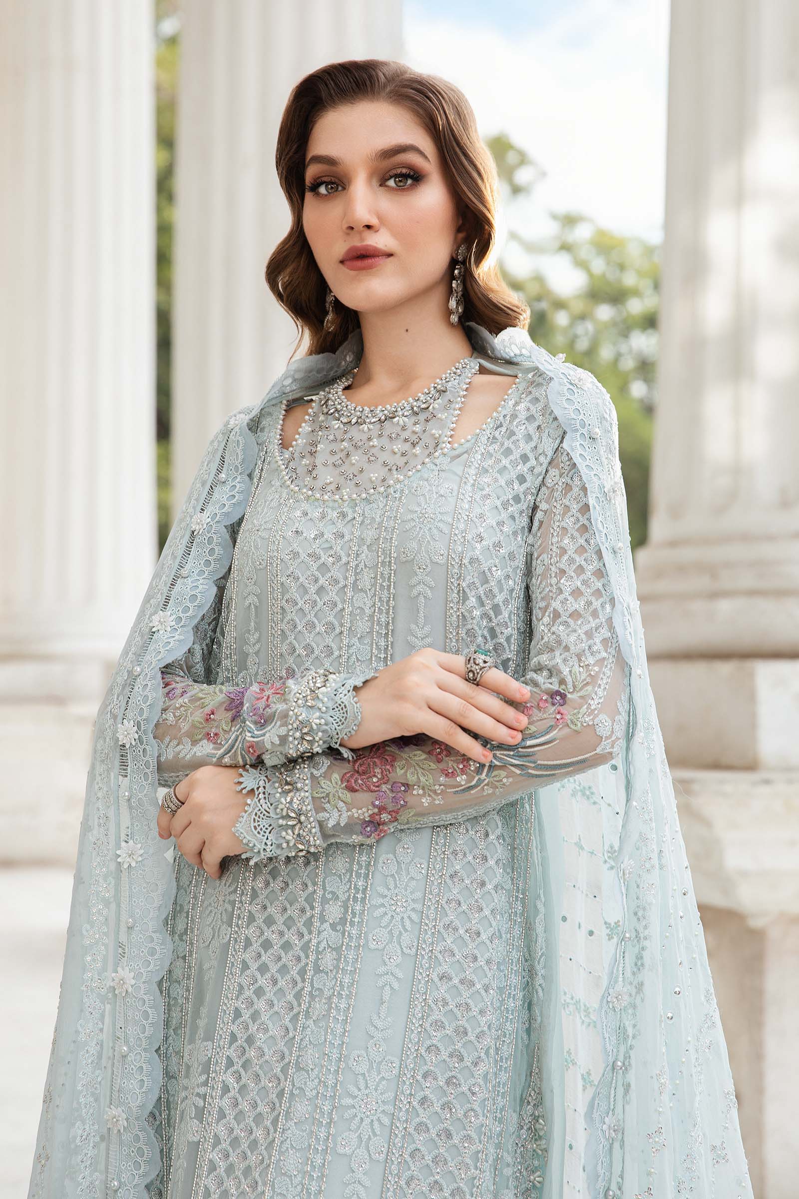 Unstitched Embroidered Chiffon Suit | MPC-24-103 - Image 3