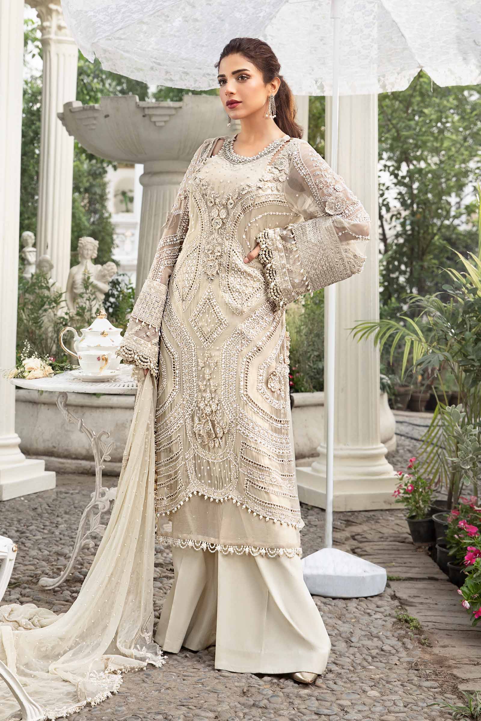 Unstitched Embroidered Chiffon Suit | MPC-24-104 - Image 5