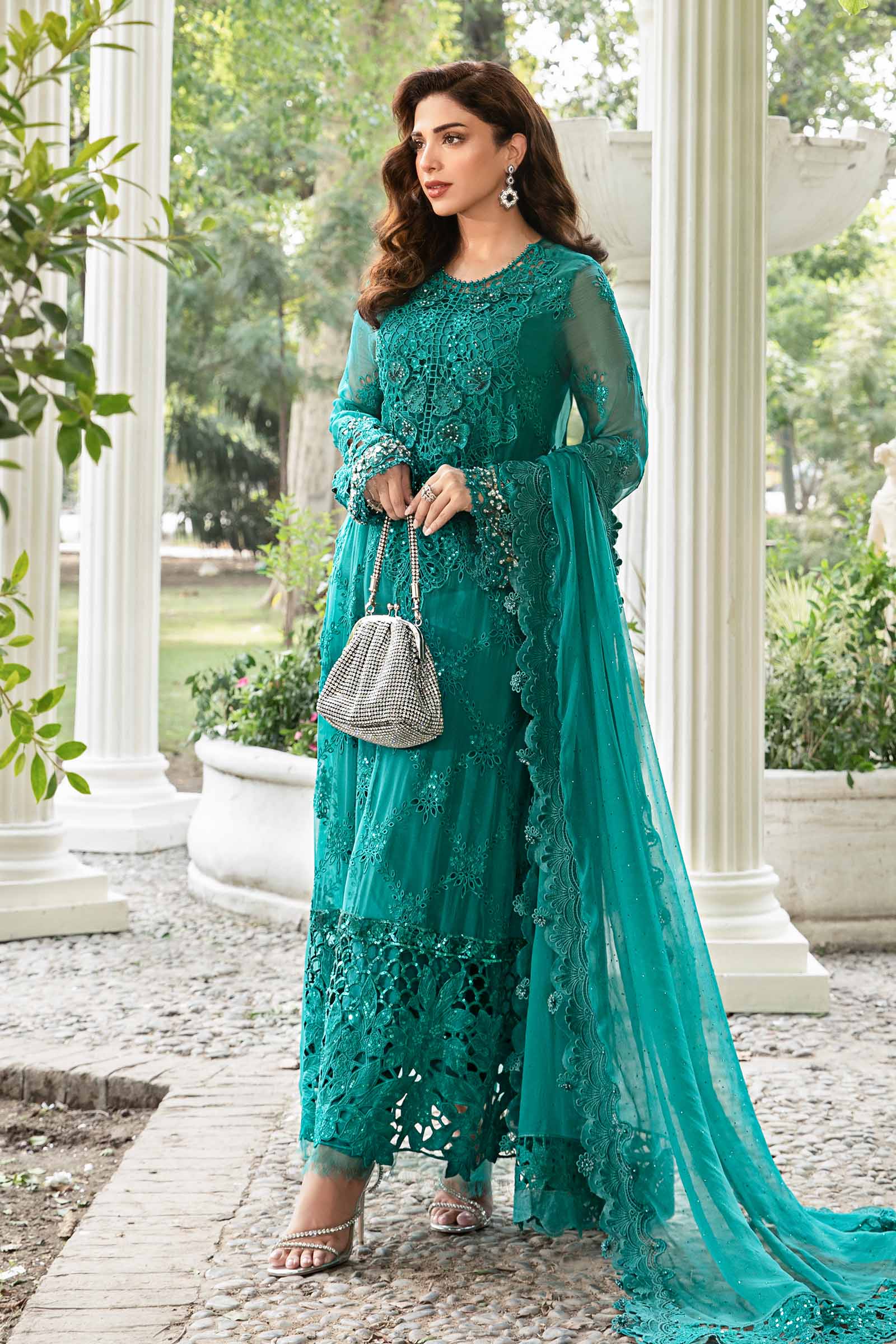 Unstitched Embroidered Chiffon Suit | MPC-24-105 - Image 7
