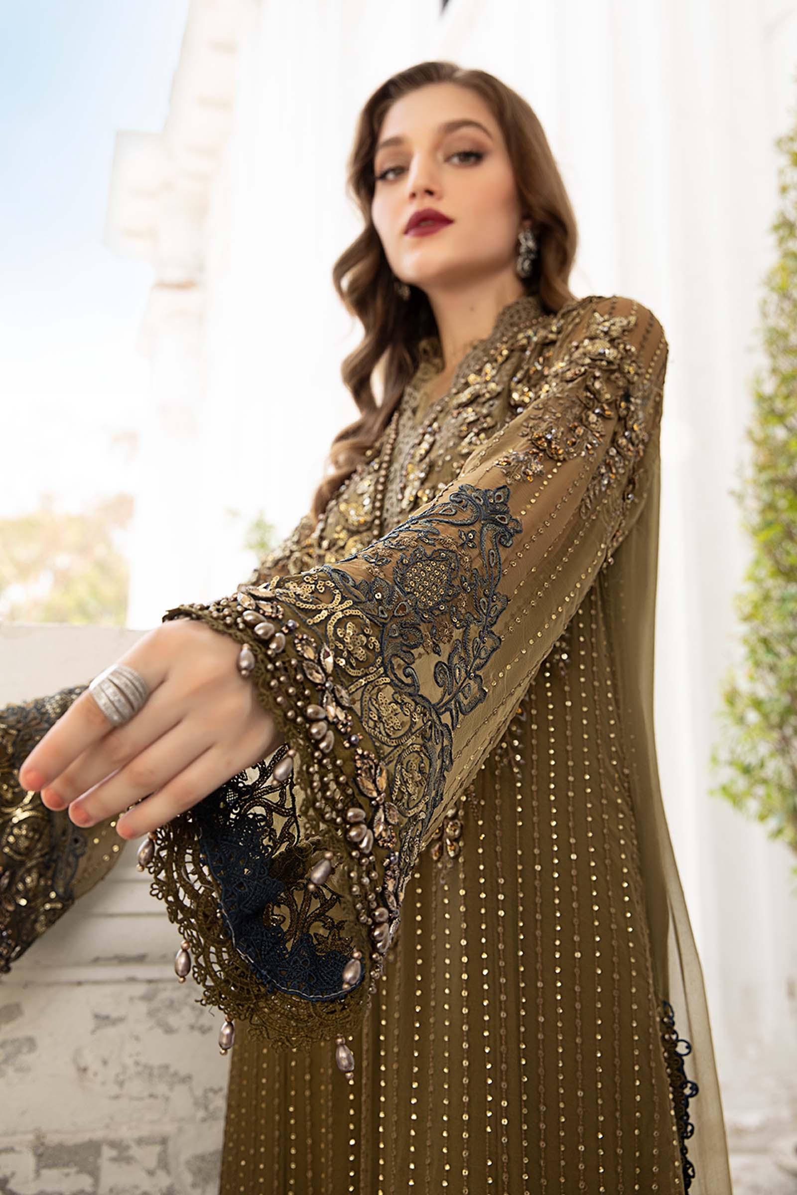 Unstitched Embroidered Chiffon Suit | MPC-24-108 - Image 4