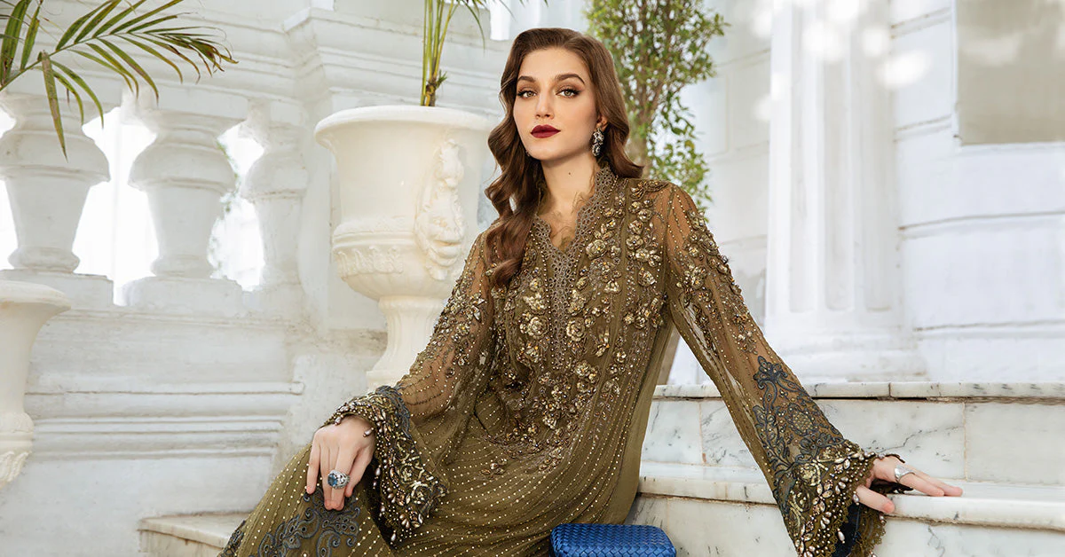 Unstitched Embroidered Chiffon Suit | MPC-24-108 - Image 8