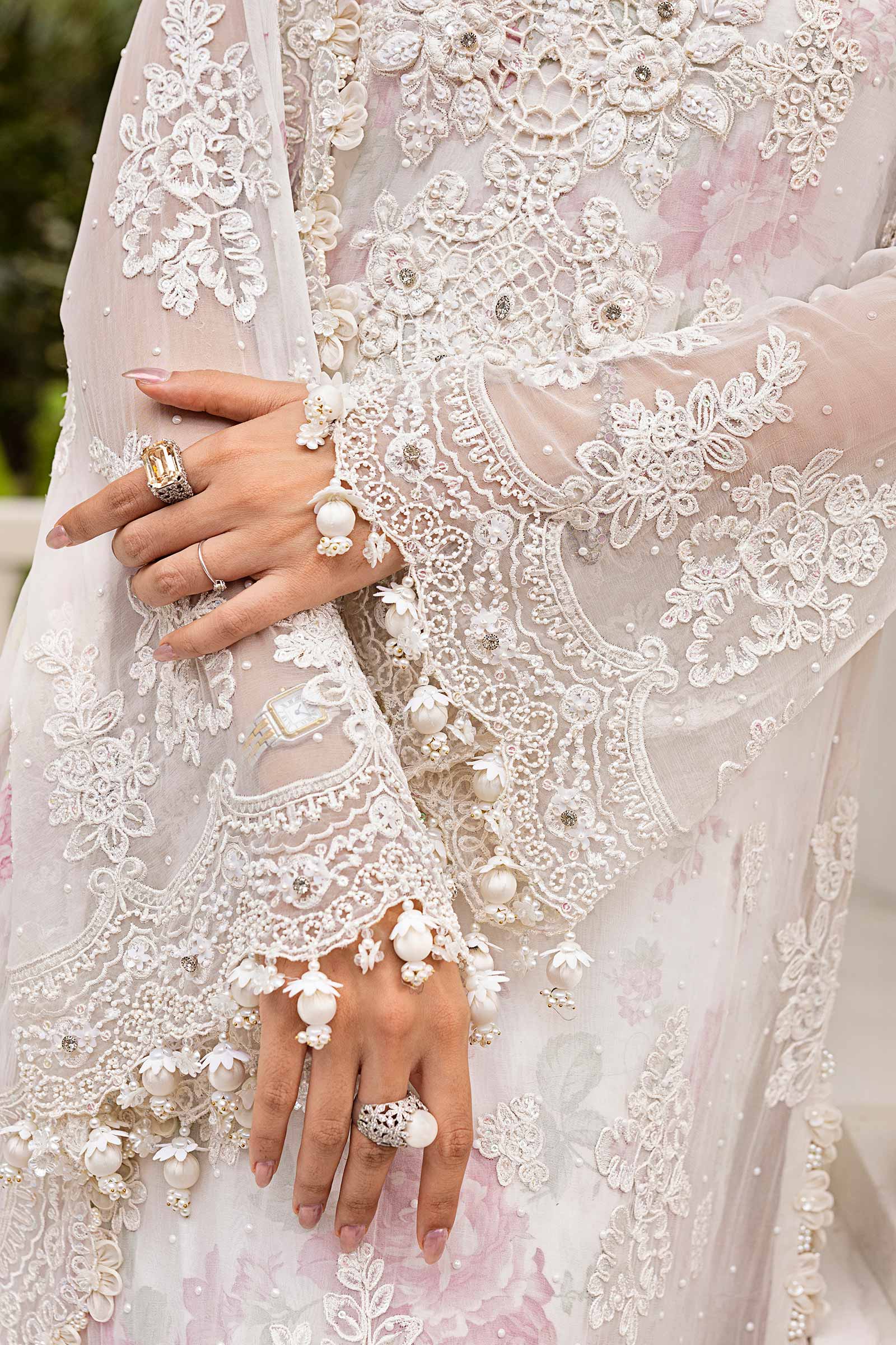 3 Piece Unstitched Embroidered Chiffon Suit | MPC-25-101 - Image 8