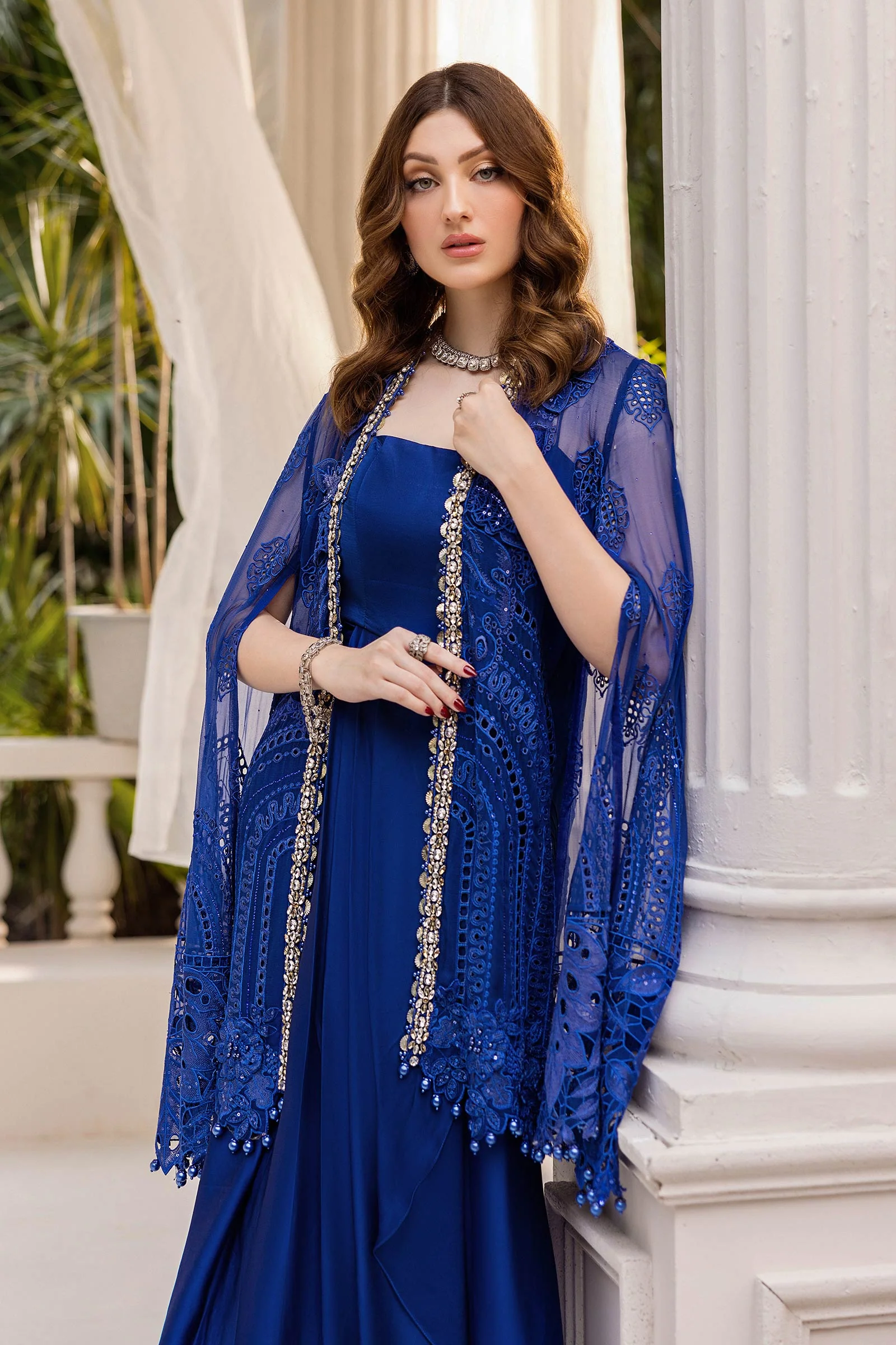3 Piece Unstitched Embroidered Chiffon Suit | MPC-25-103 - Image 11