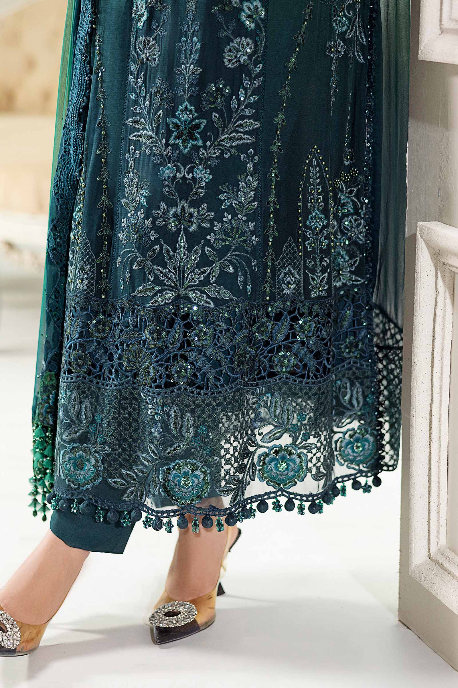 3 Piece Unstitched Embroidered Chiffon Suit | MPC-25-106 - Image 5