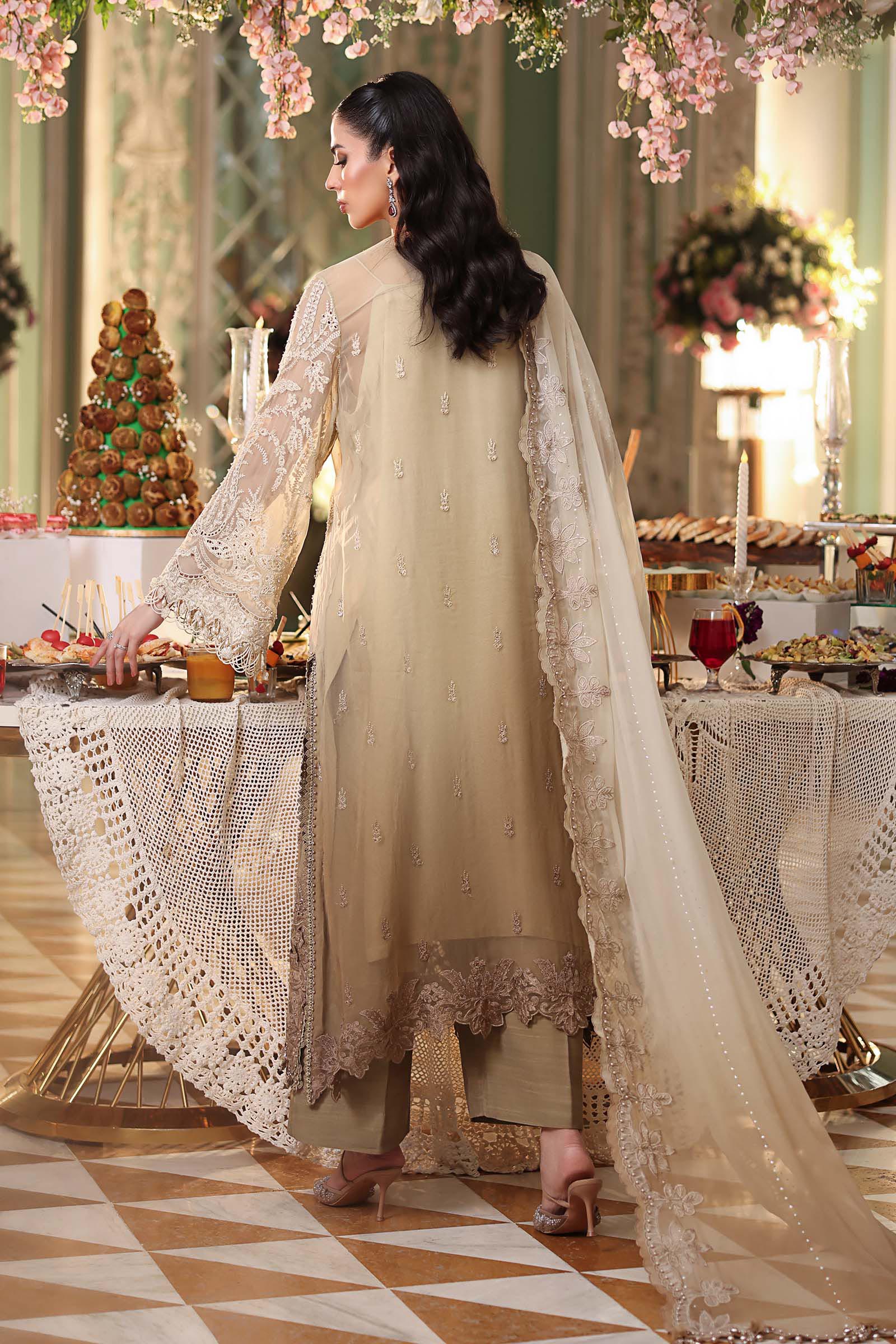 3 Piece Unstitched Embroidered Chiffon Suit - Image 9