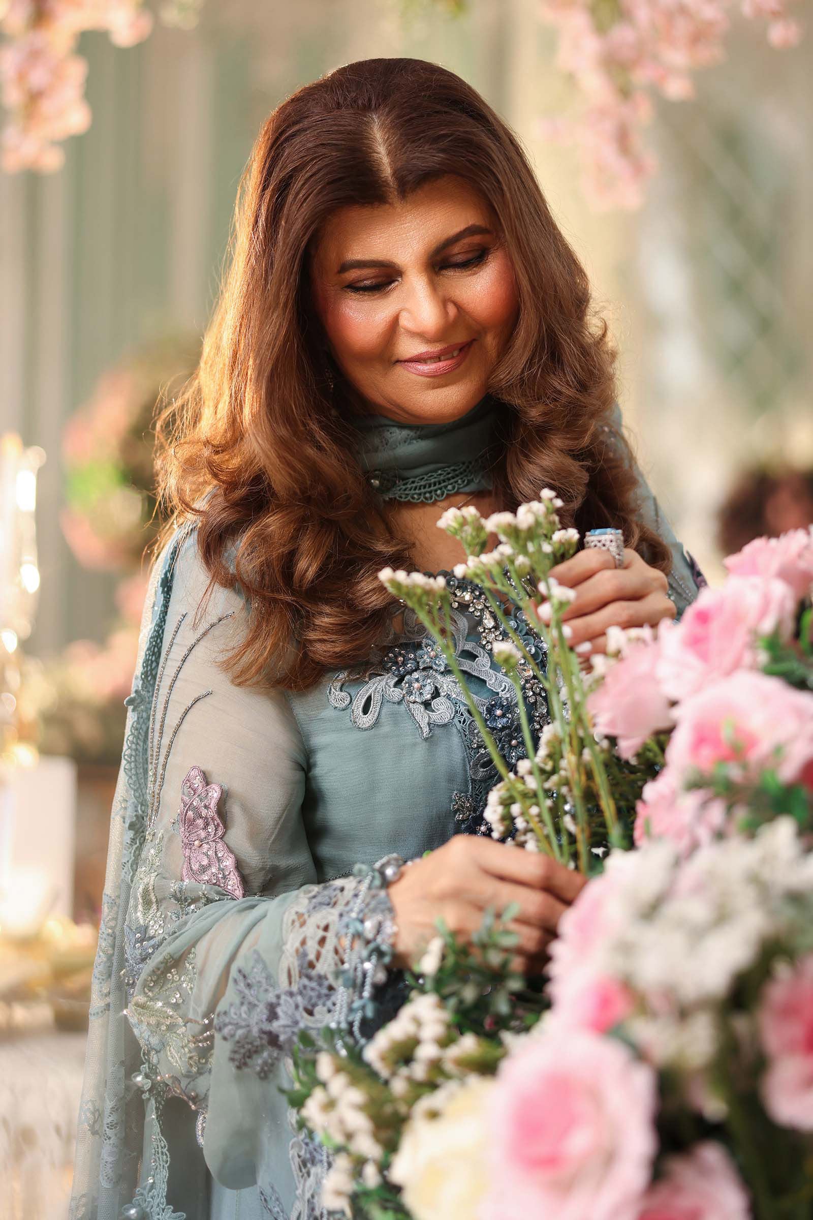 3 Piece Unstitched Embroidered Chiffon Suit - Image 2
