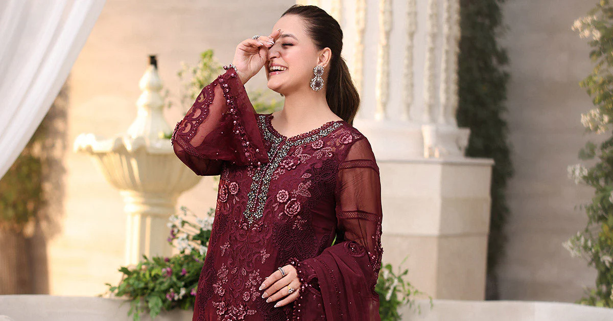 3 Piece Unstitched Embroidered Chiffon Suit - Image 8