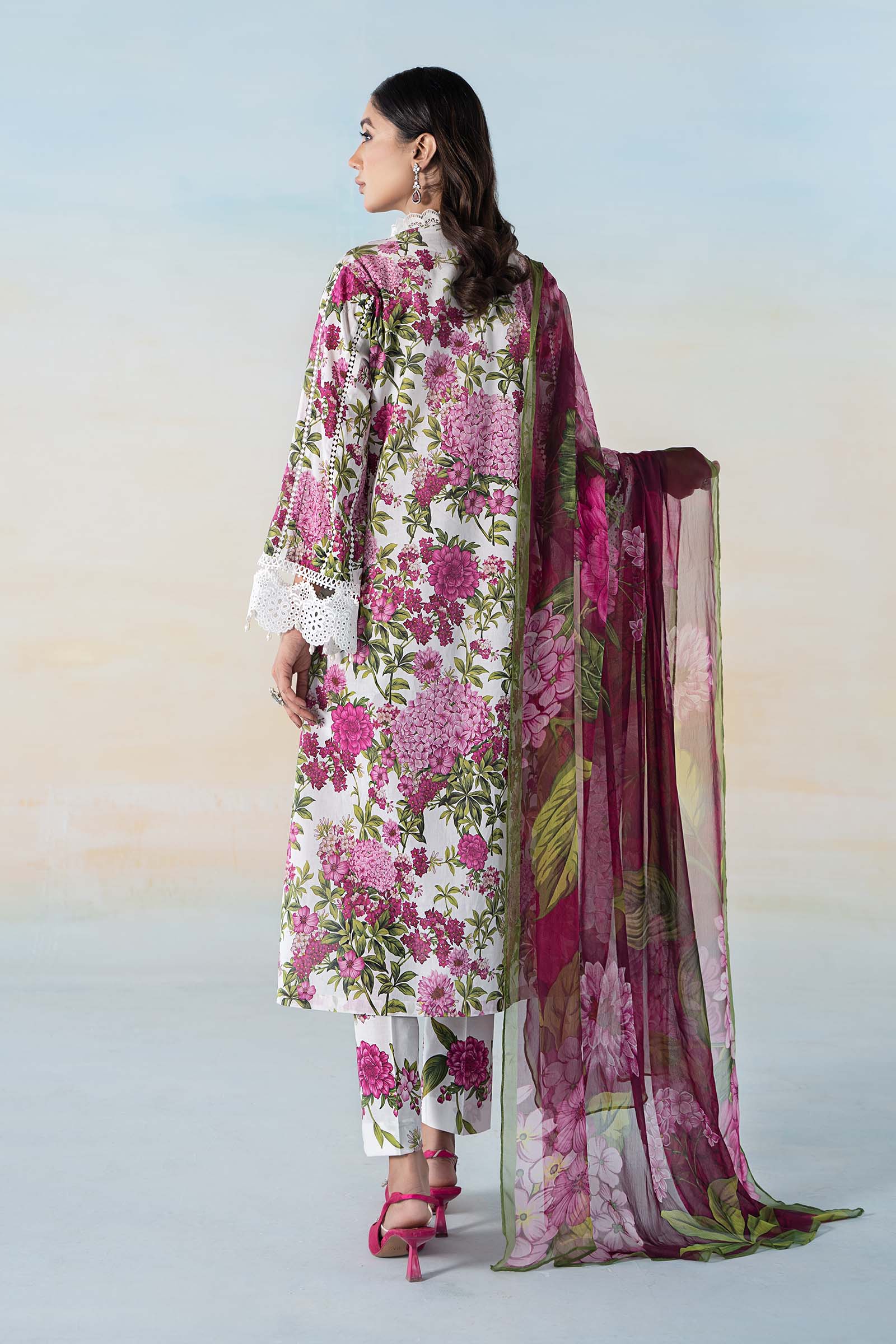 3 PIECE PRINTED DOBBY LAWN SUIT | MPS-2102-A - Image 6