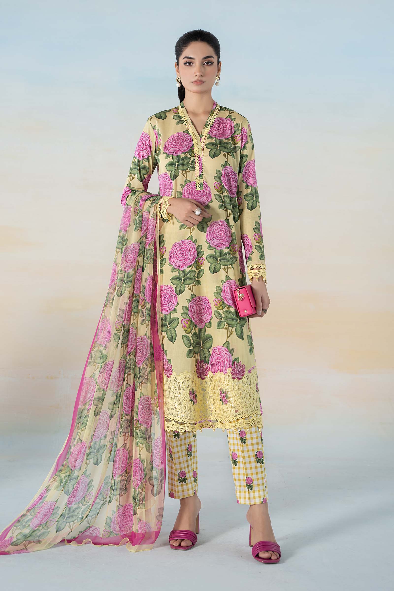 3 PIECE PRINTED LAWN SUIT