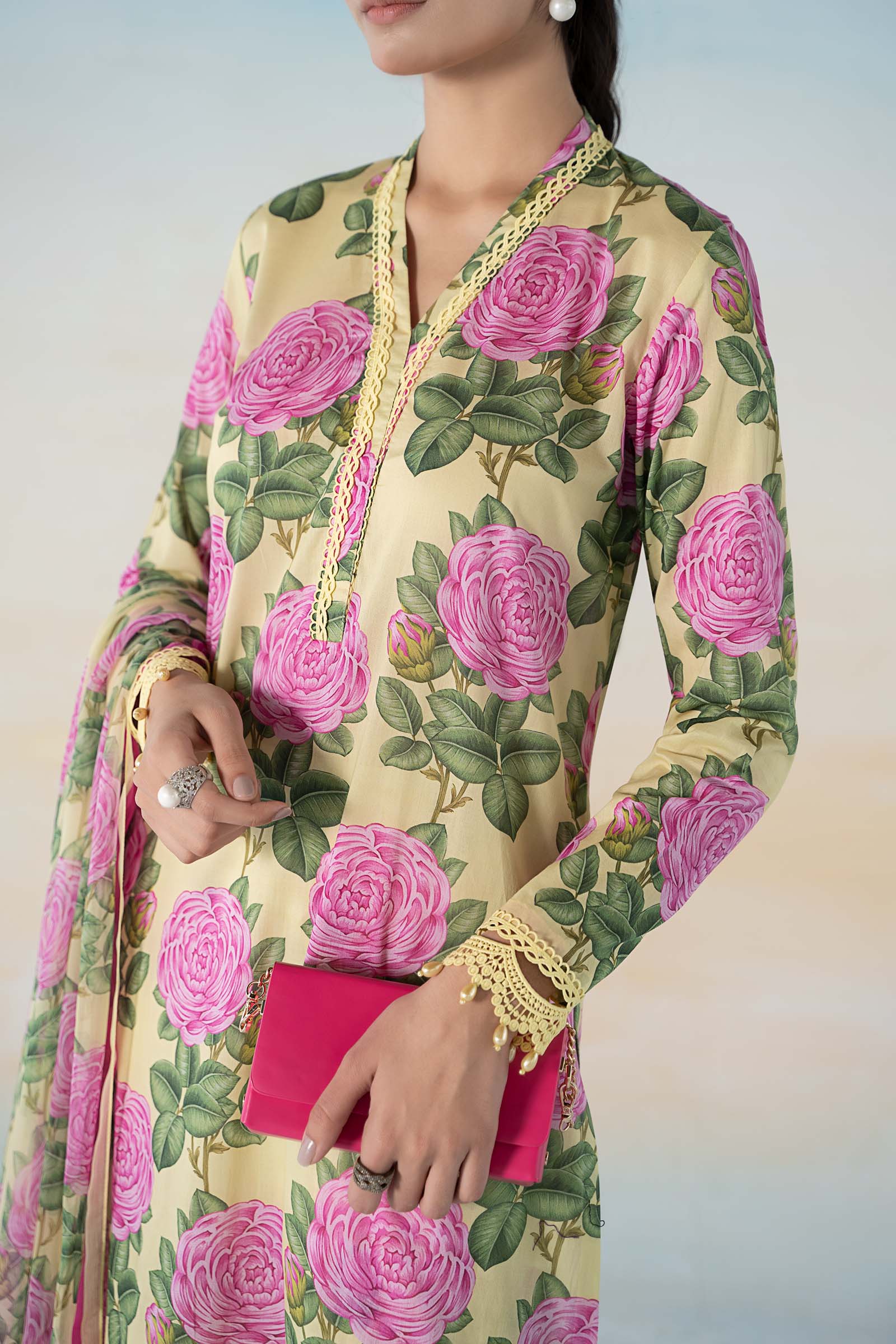 3 PIECE PRINTED LAWN SUIT - Image 3