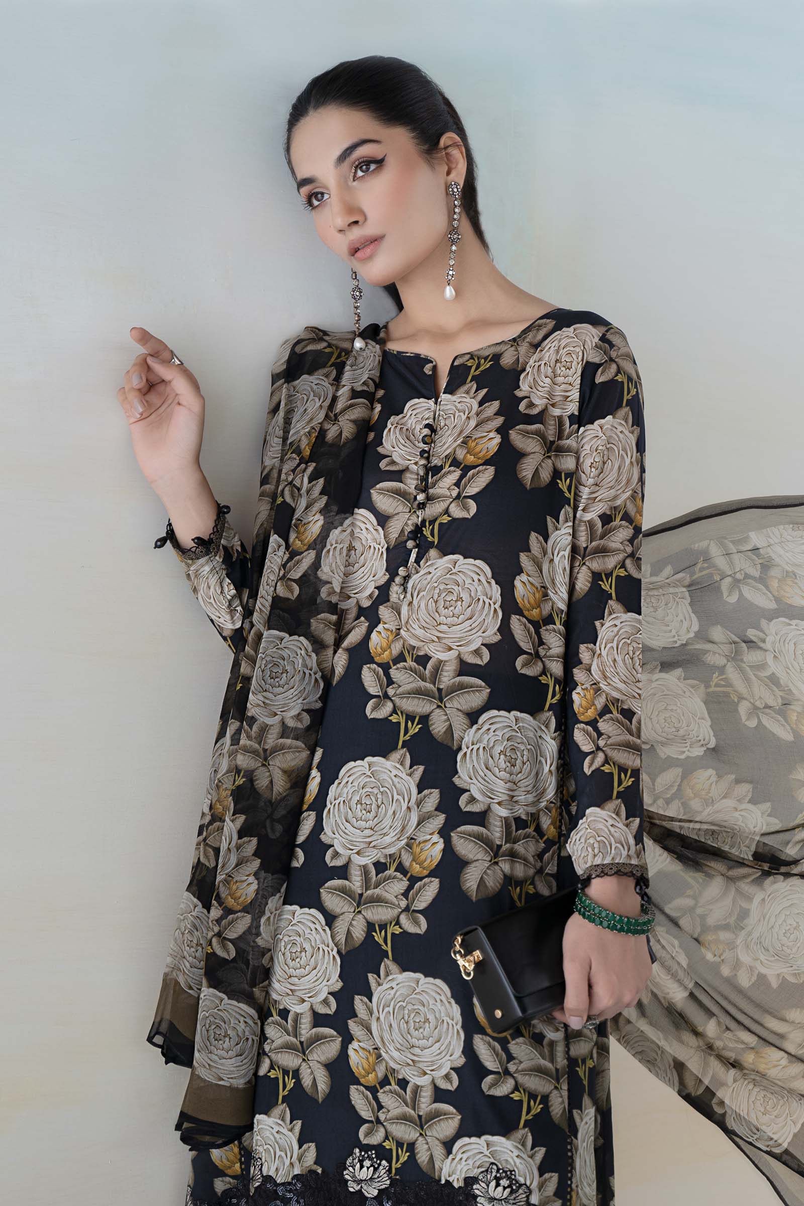 3 PIECE PRINTED LAWN SUIT | MPS-2103-B - Image 2