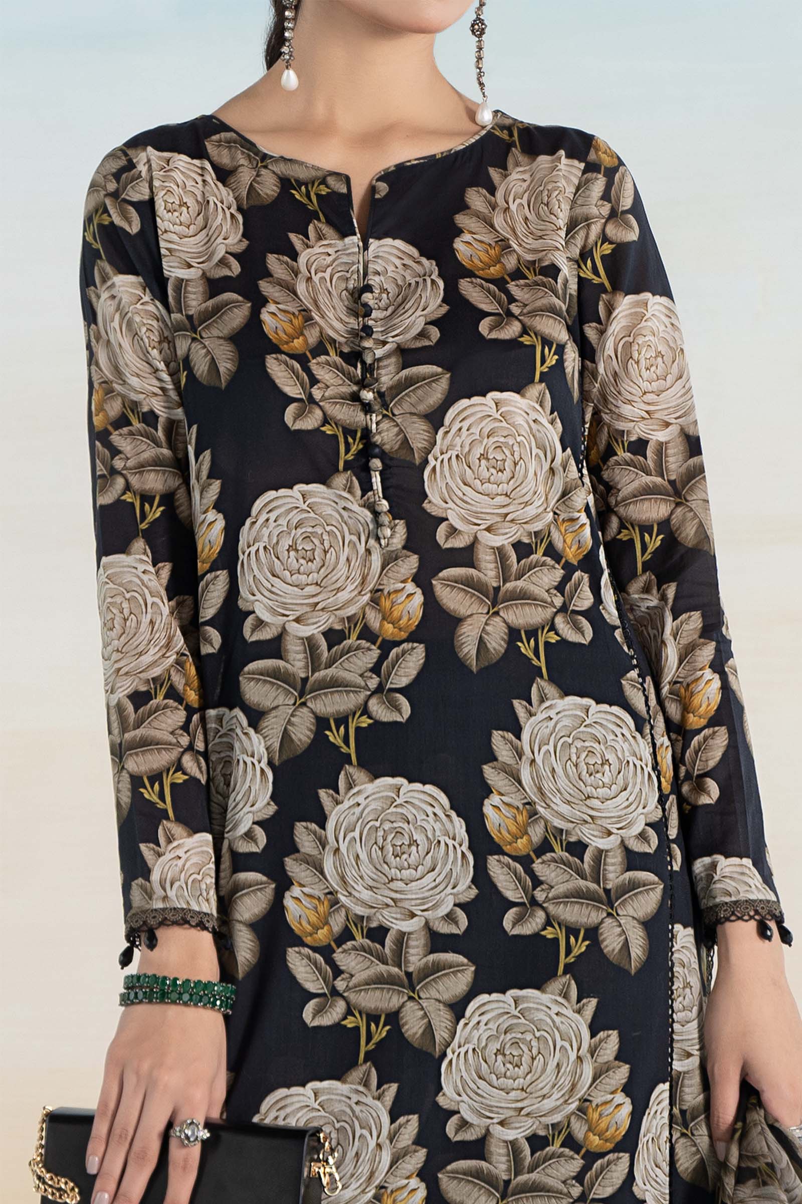 3 PIECE PRINTED LAWN SUIT | MPS-2103-B - Image 3
