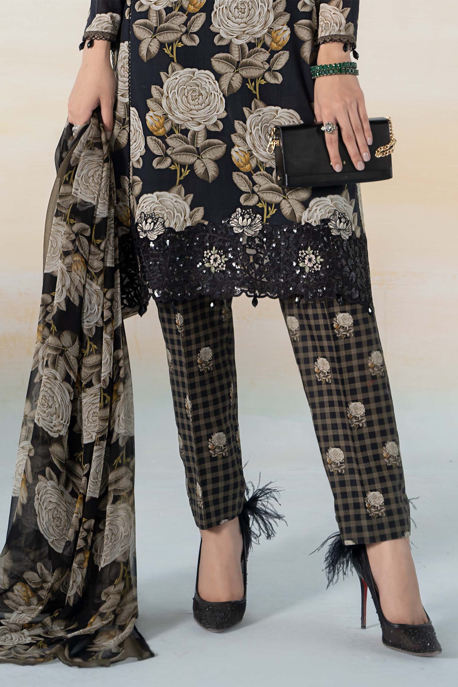 3 PIECE PRINTED LAWN SUIT | MPS-2103-B - Image 5