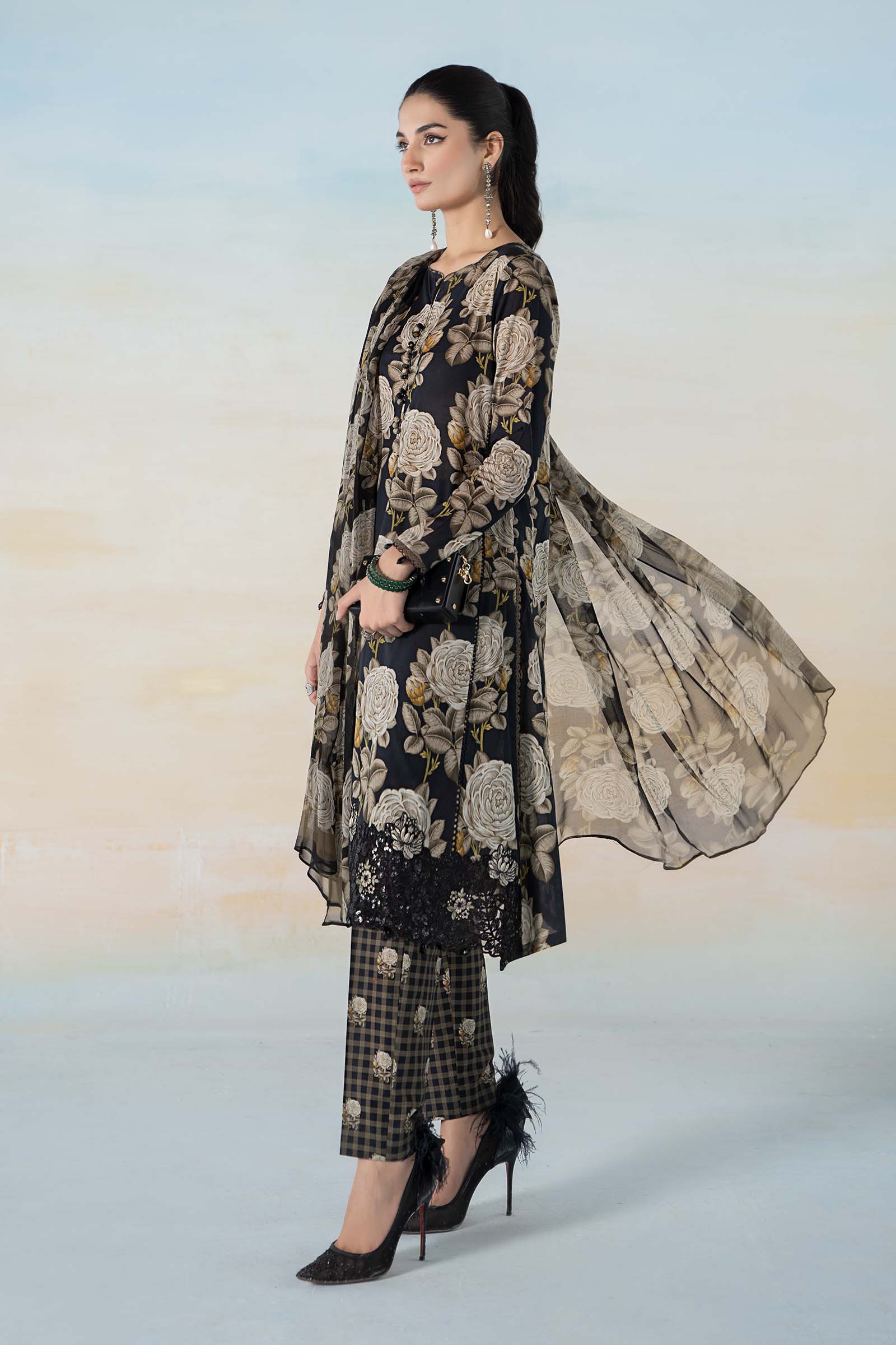 3 PIECE PRINTED LAWN SUIT | MPS-2103-B - Image 6