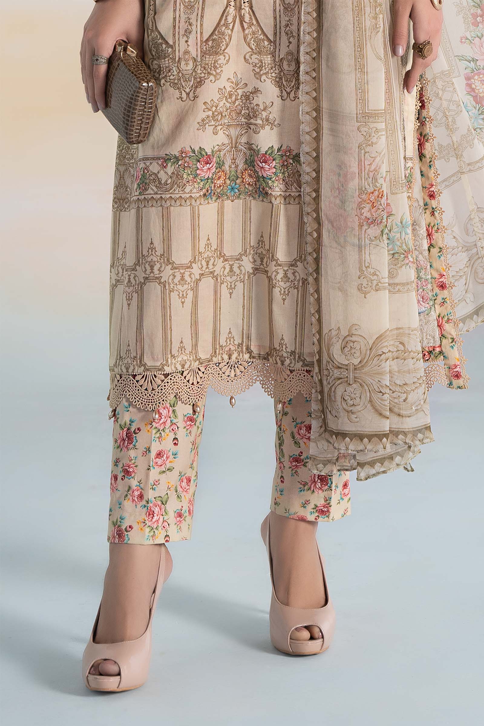 3 PIECE PRINTED LAWN SUIT | MPS-2104-A - Image 4