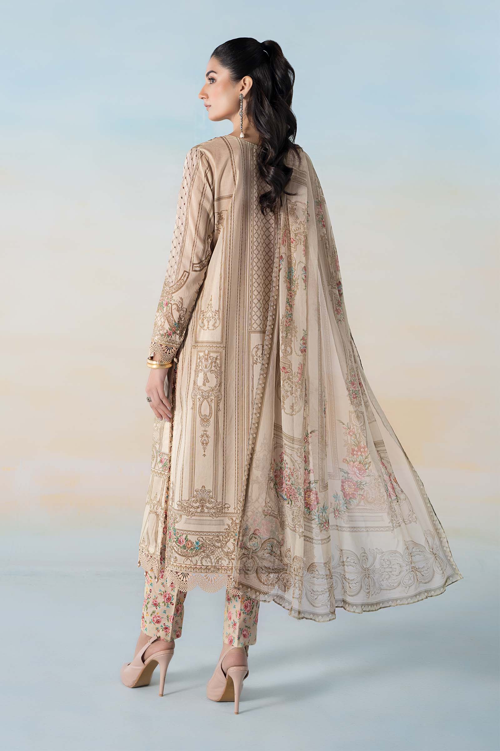 3 PIECE PRINTED LAWN SUIT | MPS-2104-A - Image 6