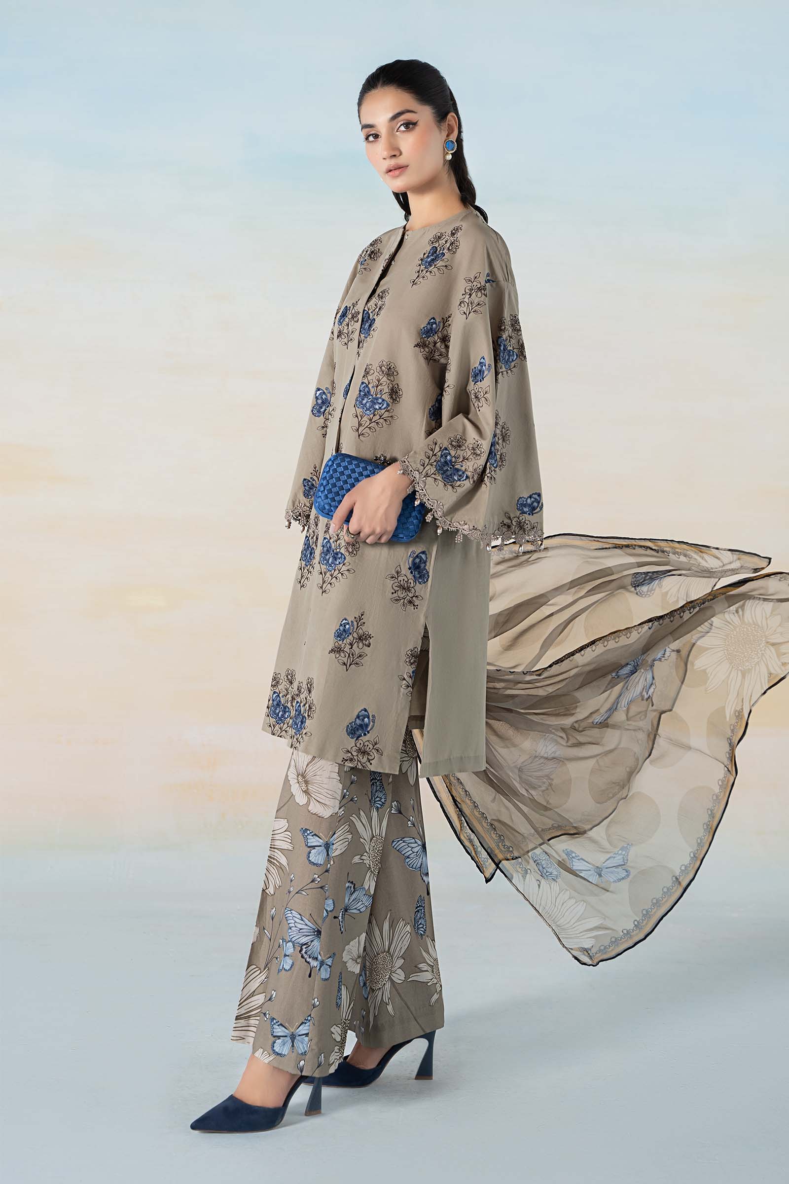 3 PIECE PRINTED LAWN SUIT - Image 5