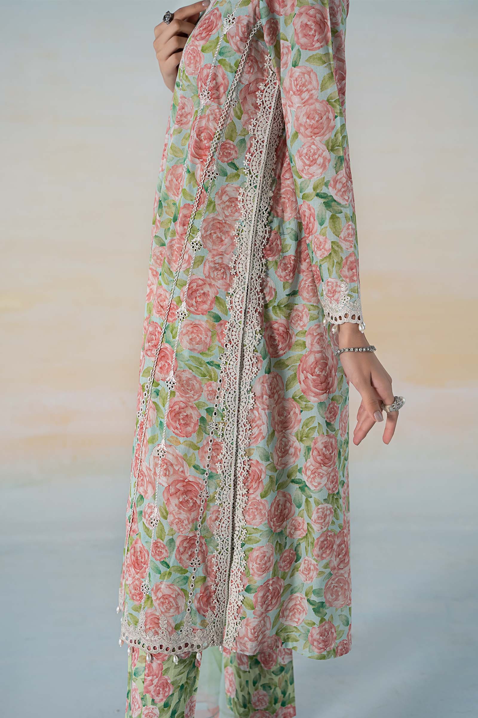 3 PIECE PRINTED LAWN SUIT | MPS-2106-A - Image 5
