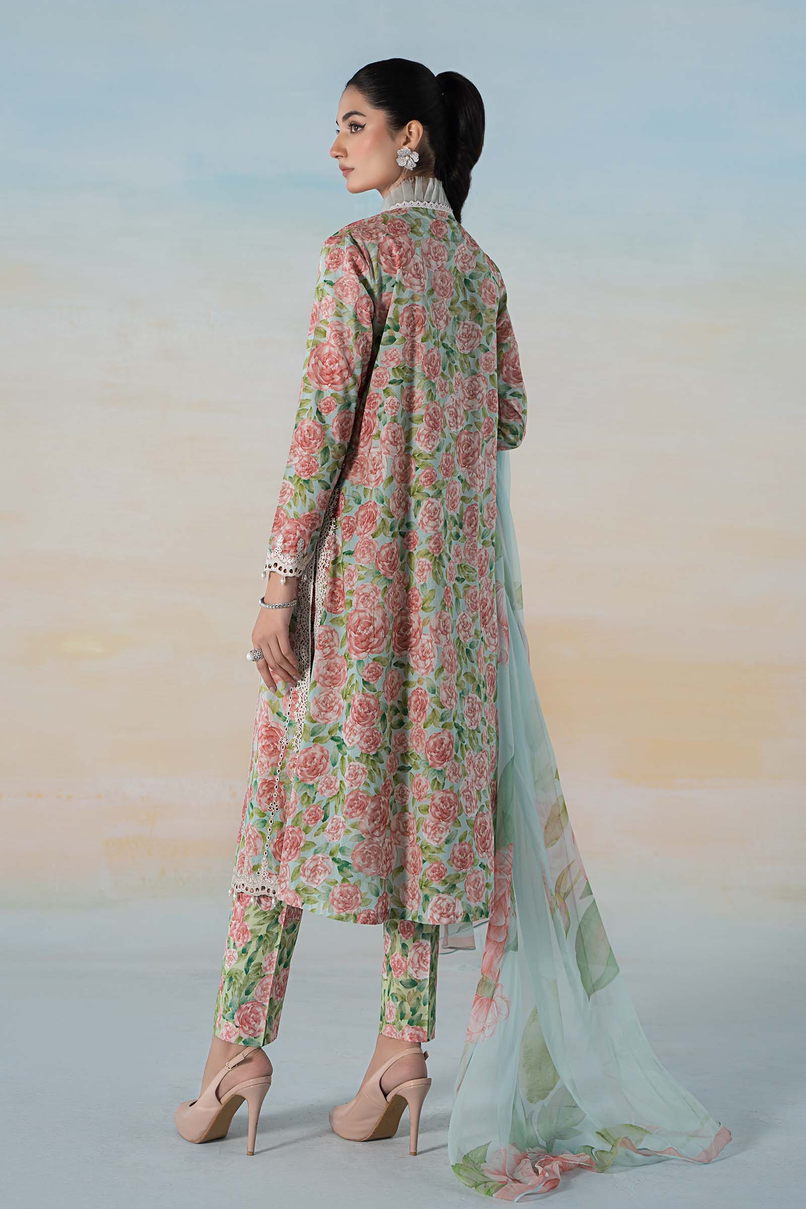 3 PIECE PRINTED LAWN SUIT | MPS-2106-A - Image 7