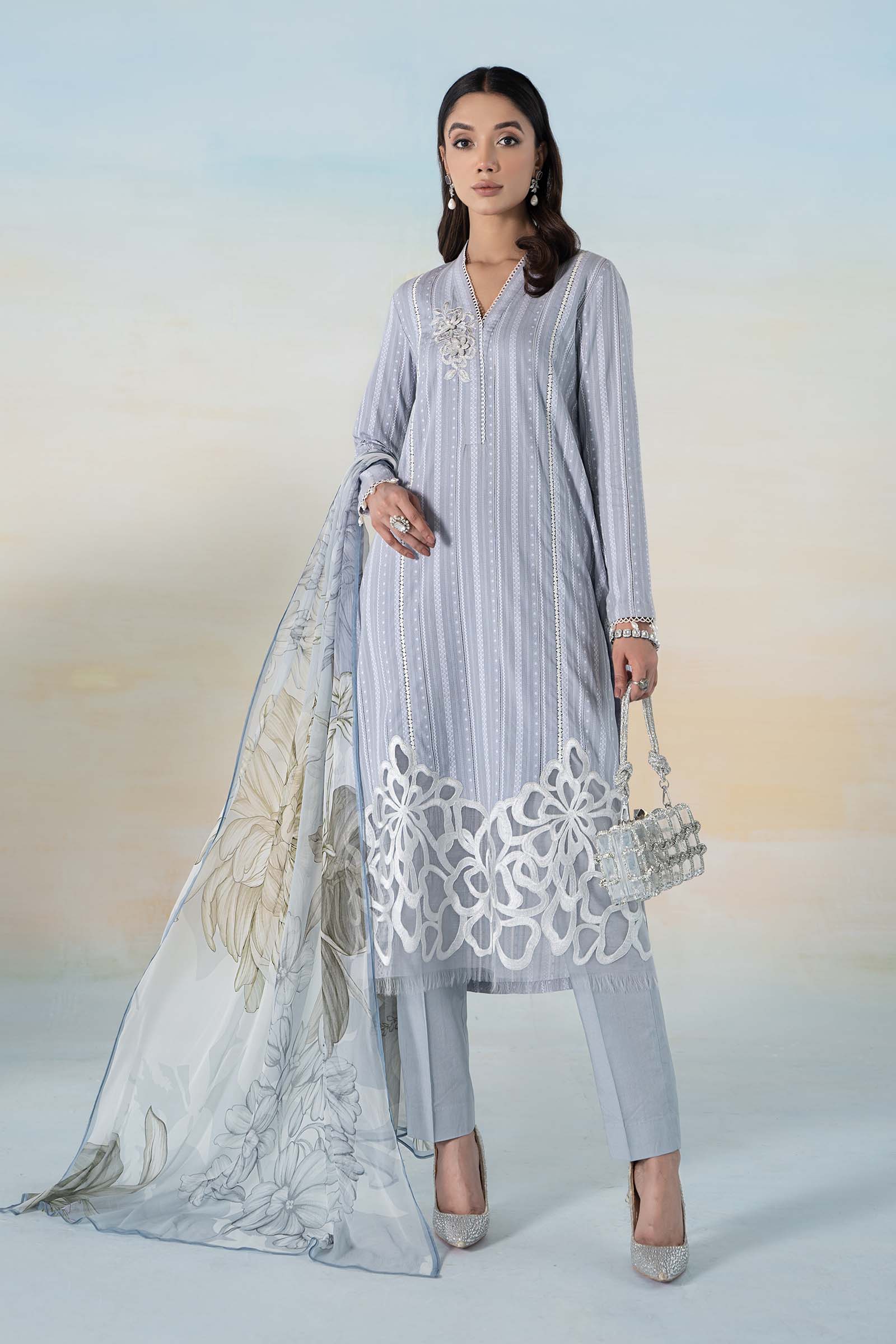 3 PIECE DYED LAWN SUIT