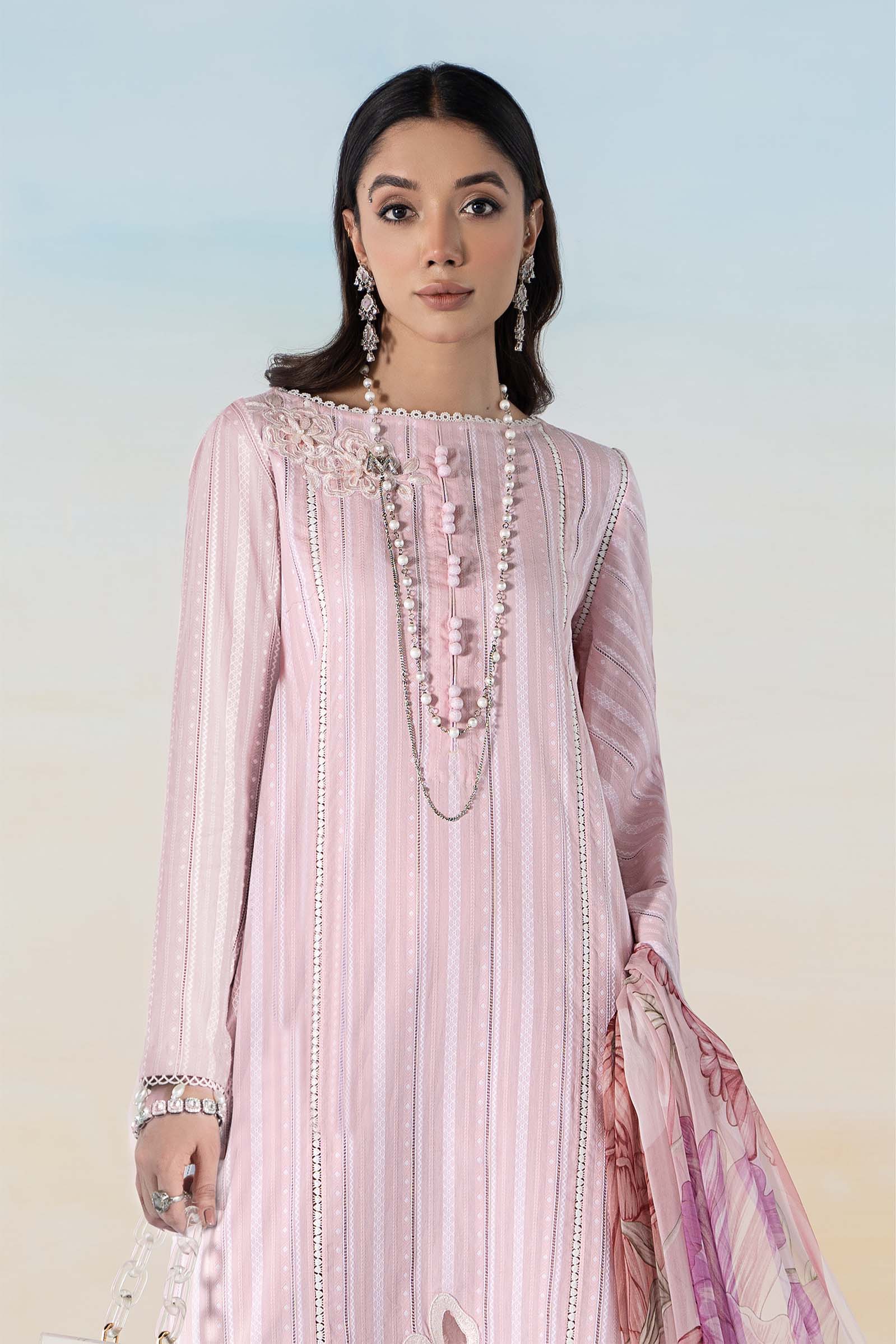 3 PIECE DYED LAWN SUIT | MPS-2109-B - Image 2