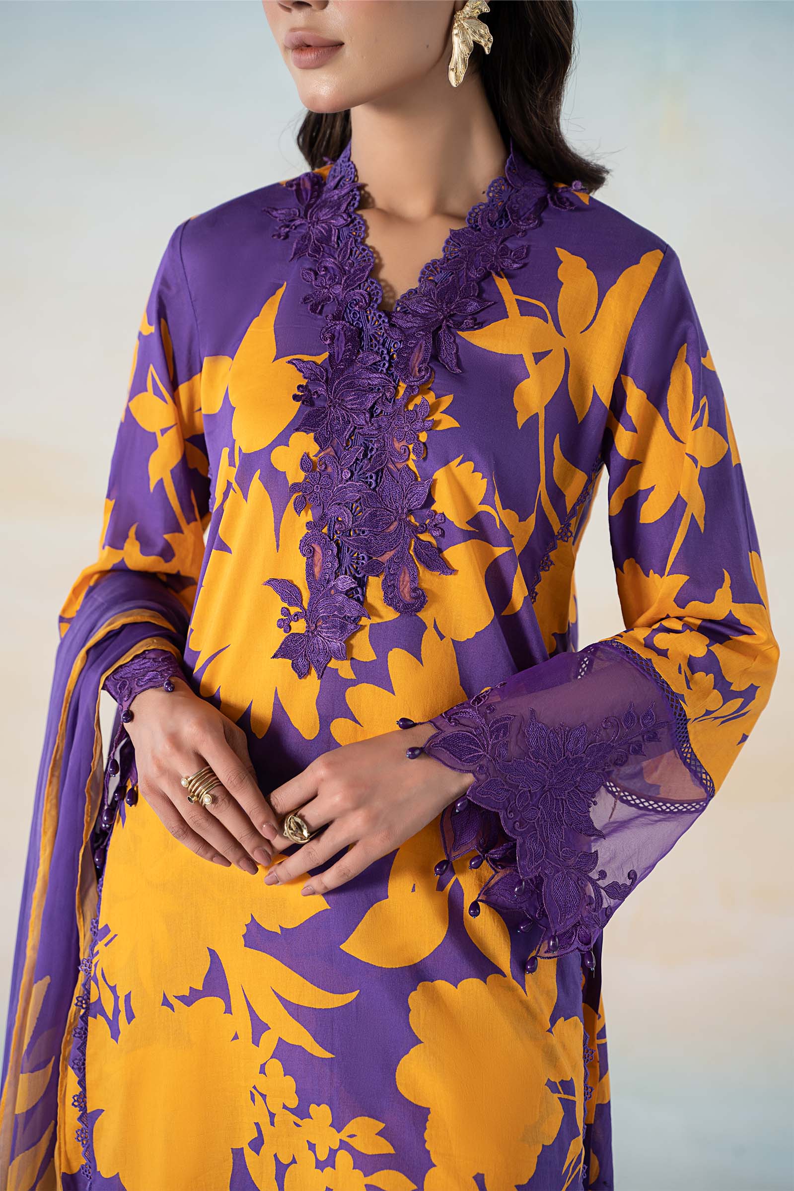 3 PIECE PRINTED LAWN SUIT - Image 3