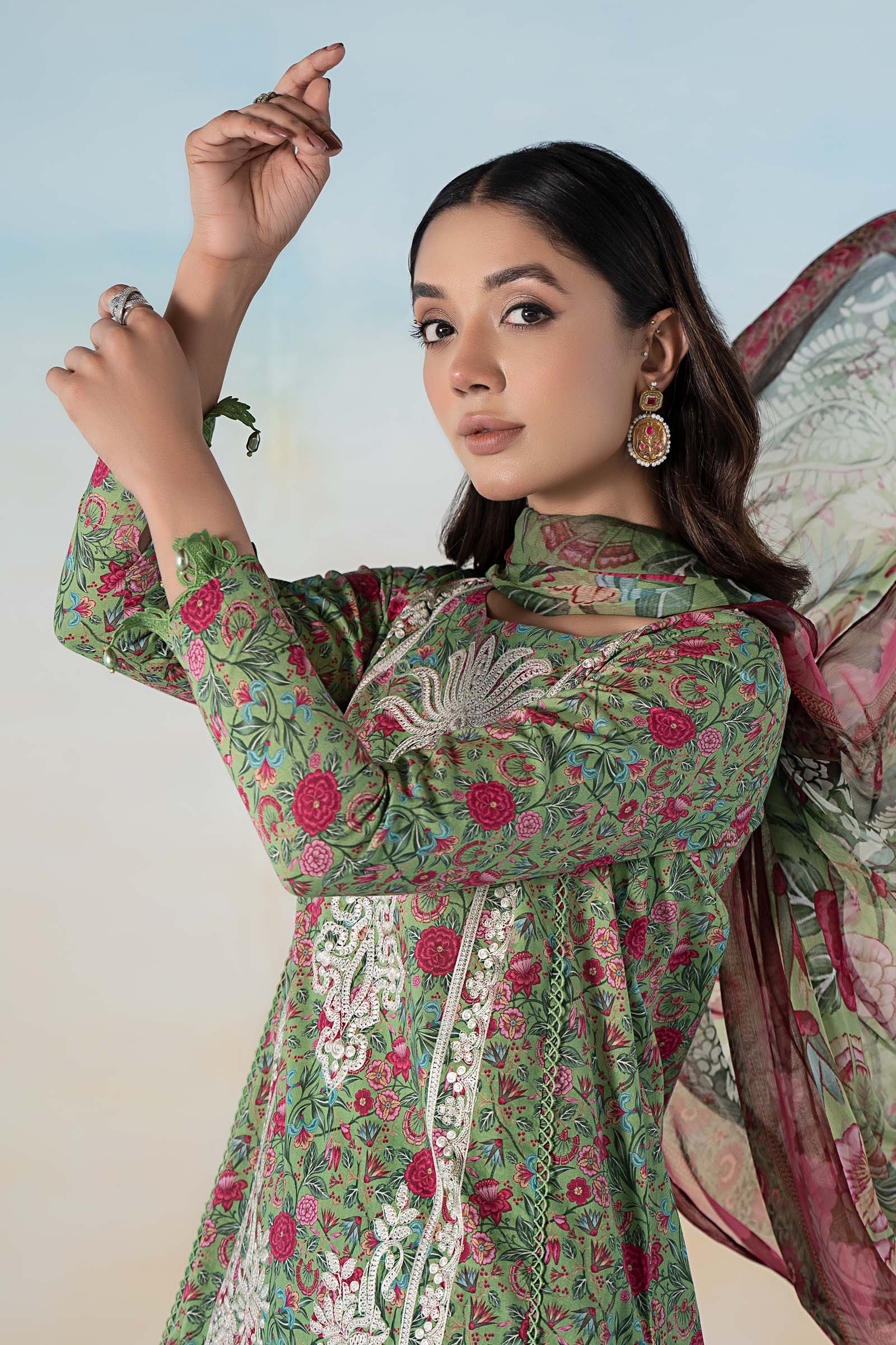 3 PIECE PRINTED LAWN SUIT - Image 2