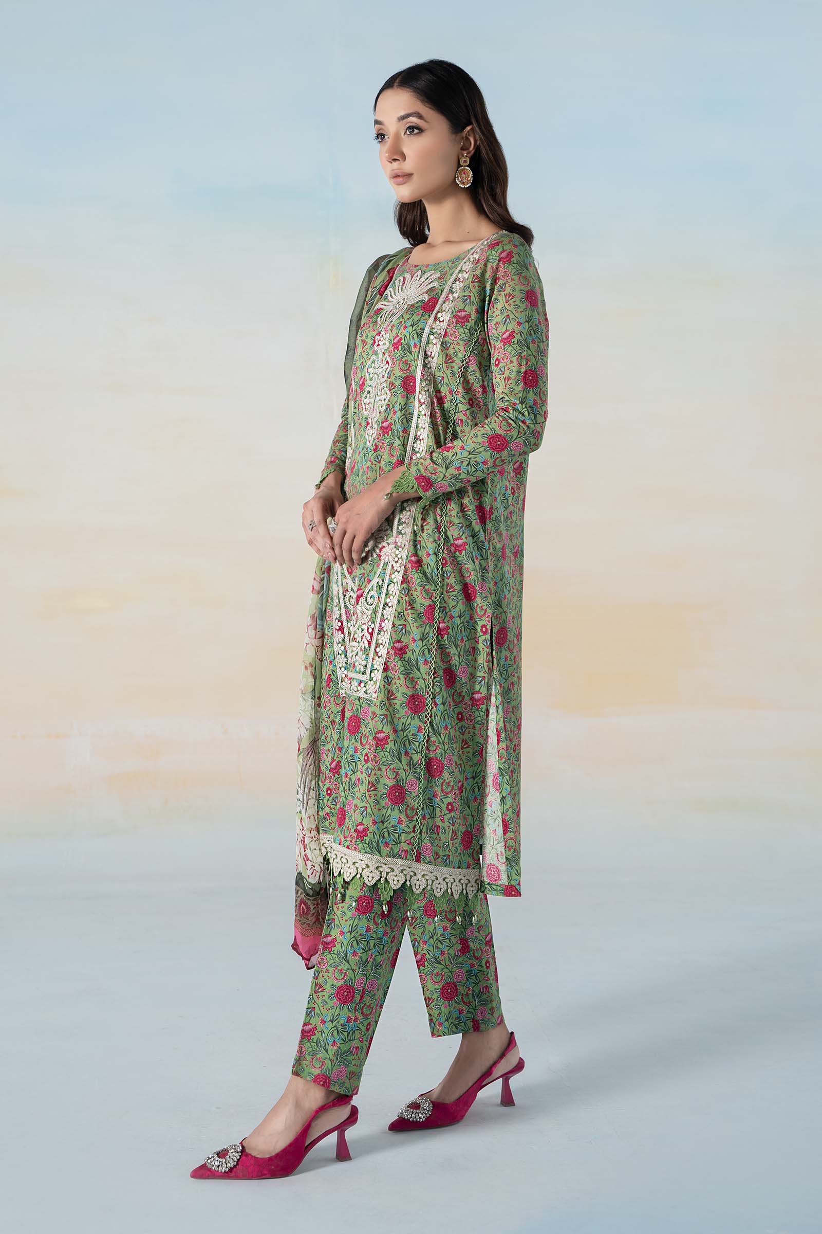 3 PIECE PRINTED LAWN SUIT - Image 5
