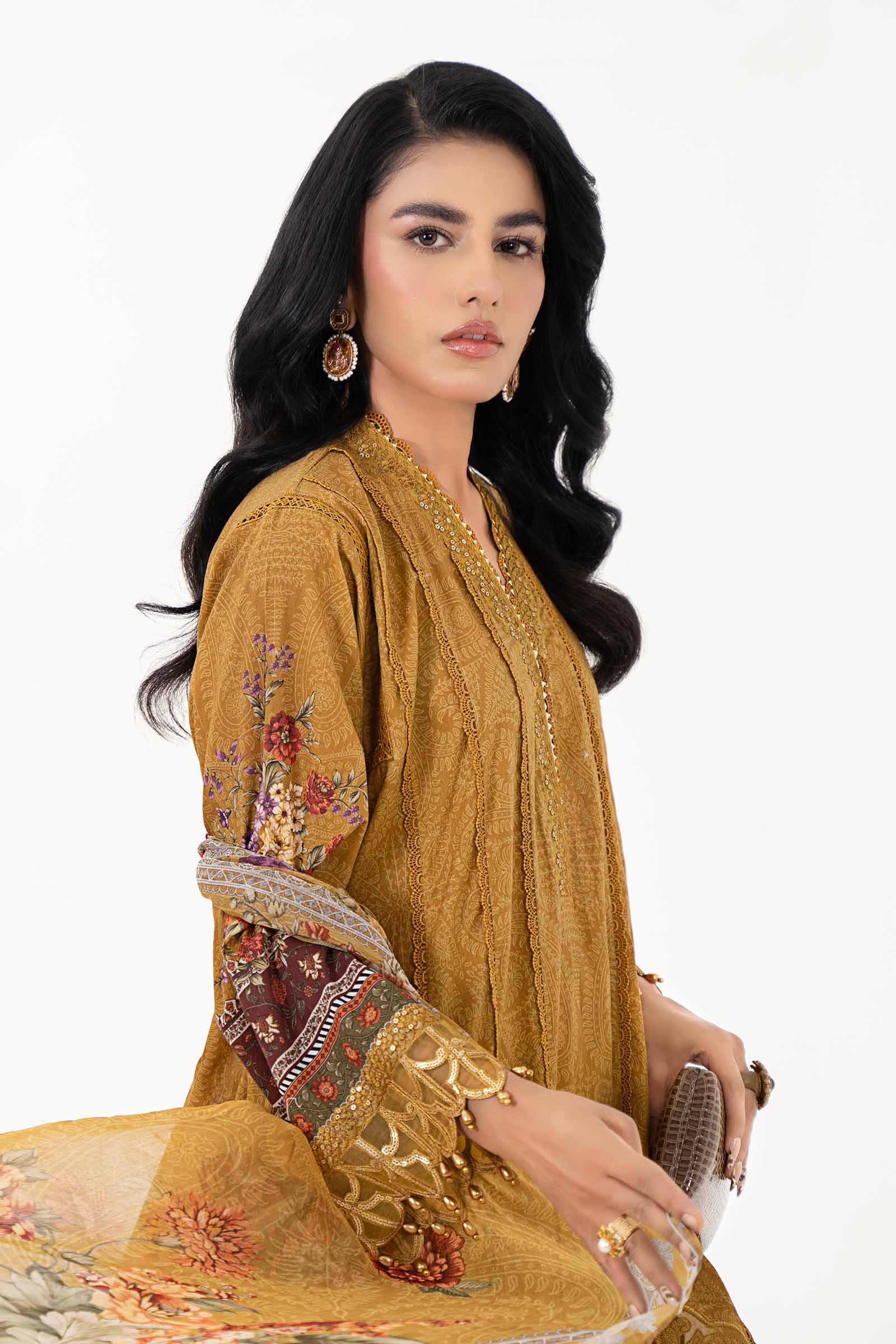 3 Piece Printed Lawn Suit | MPS-2202-A - Image 2