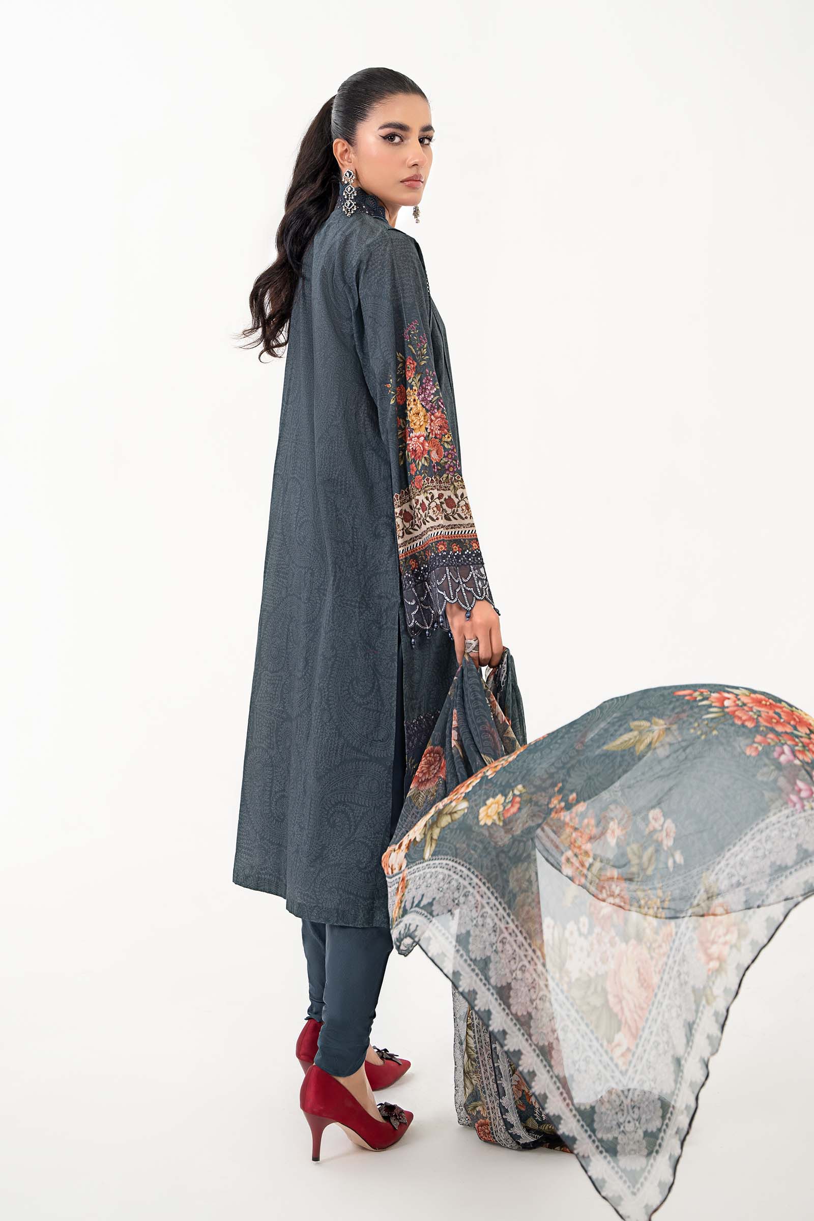 3 Piece Printed Lawn Suit | MPS-2202-B - Image 5
