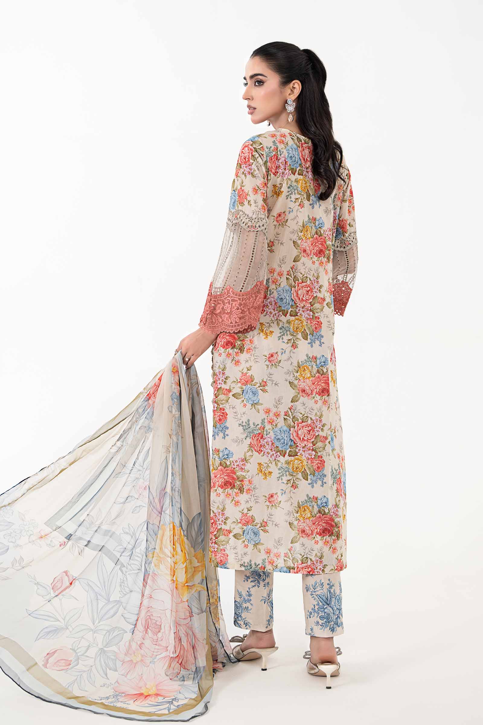 3 Piece Printed Lawn Suit | MPS-2204-A - Image 6