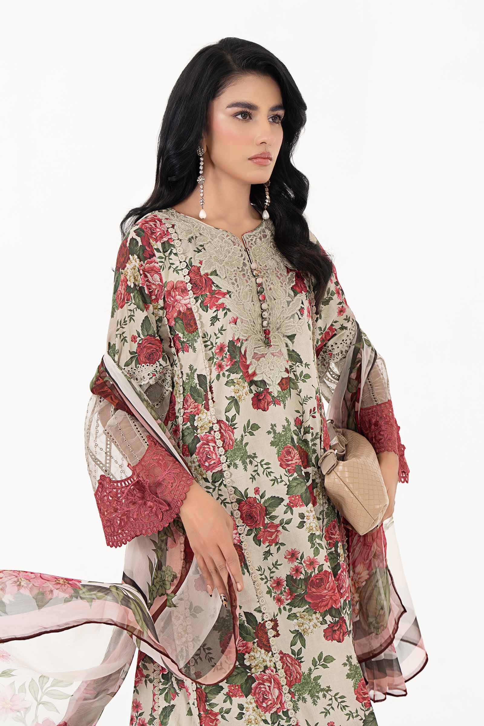 3 Piece Printed Lawn Suit | MPS-2204-B - Image 2
