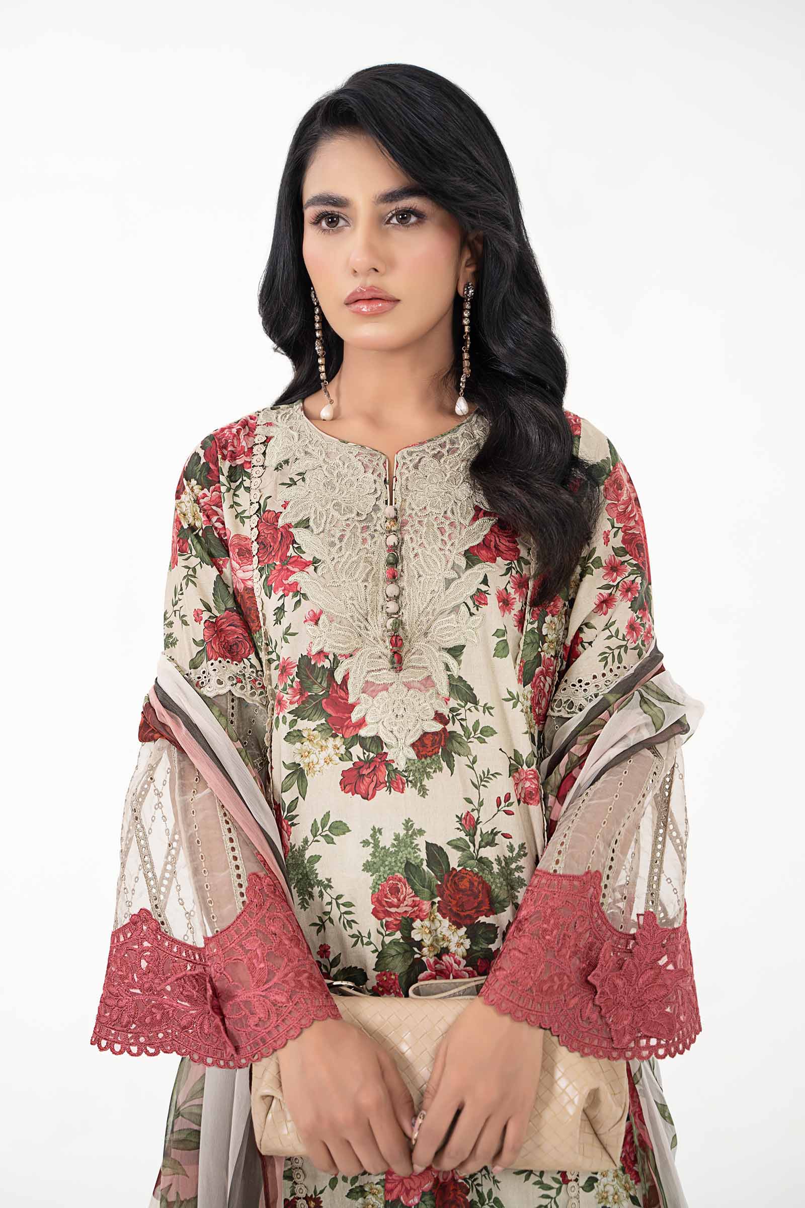 3 Piece Printed Lawn Suit | MPS-2204-B - Image 3
