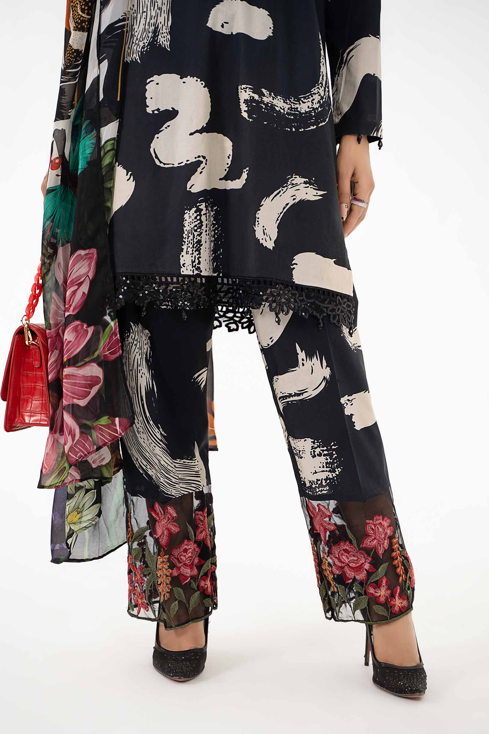 3 Piece Printed Lawn Suit | MPS-2205-A - Image 3